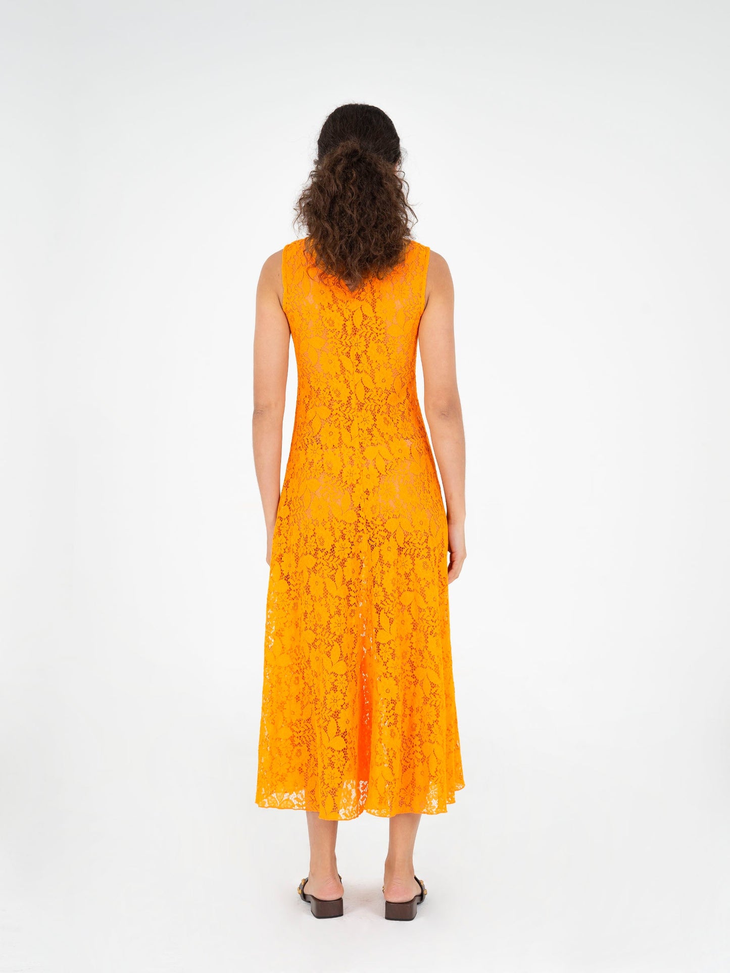 Loki Orange Lace Dress
