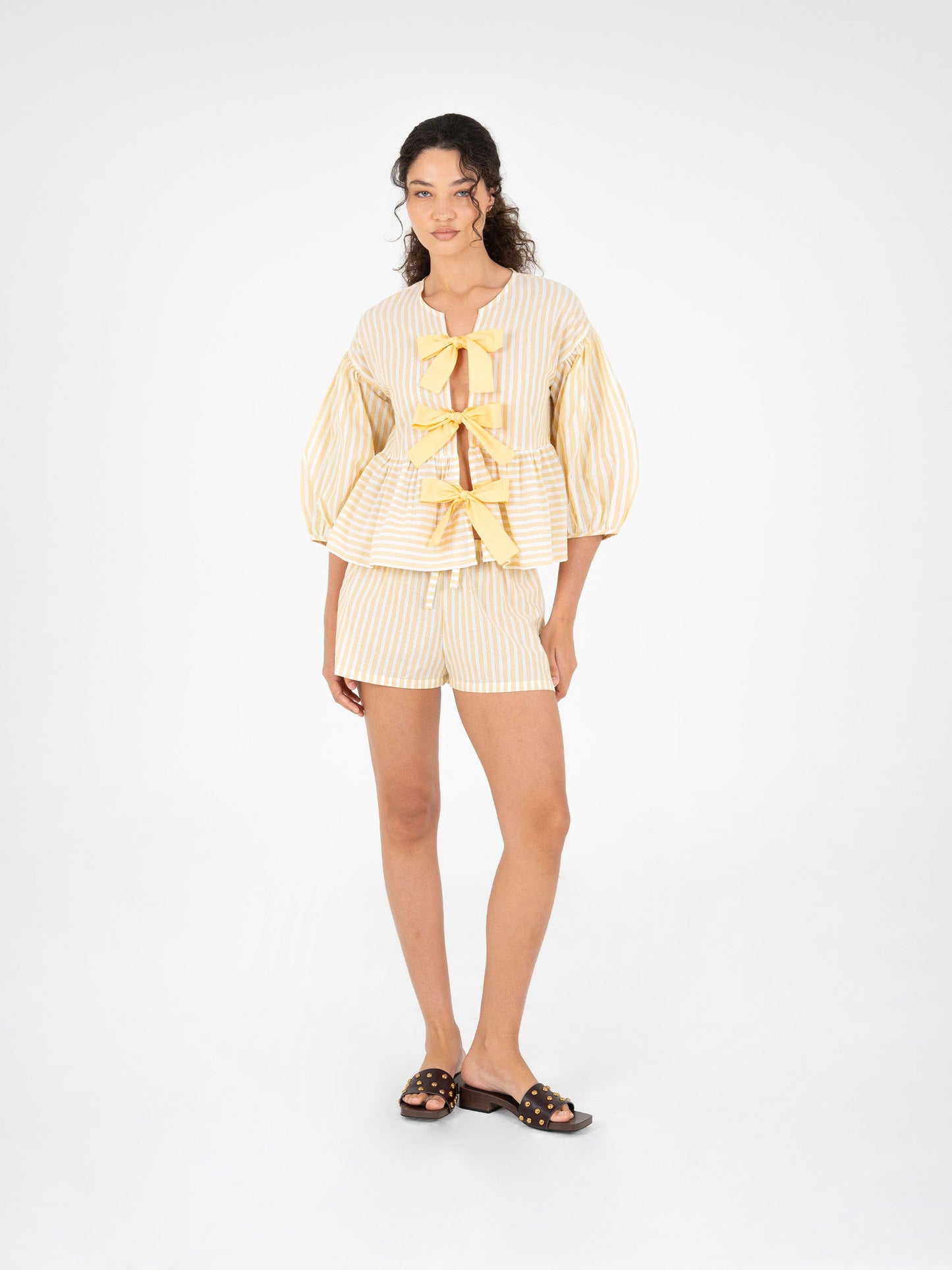 Yellow Striped Spirit Top