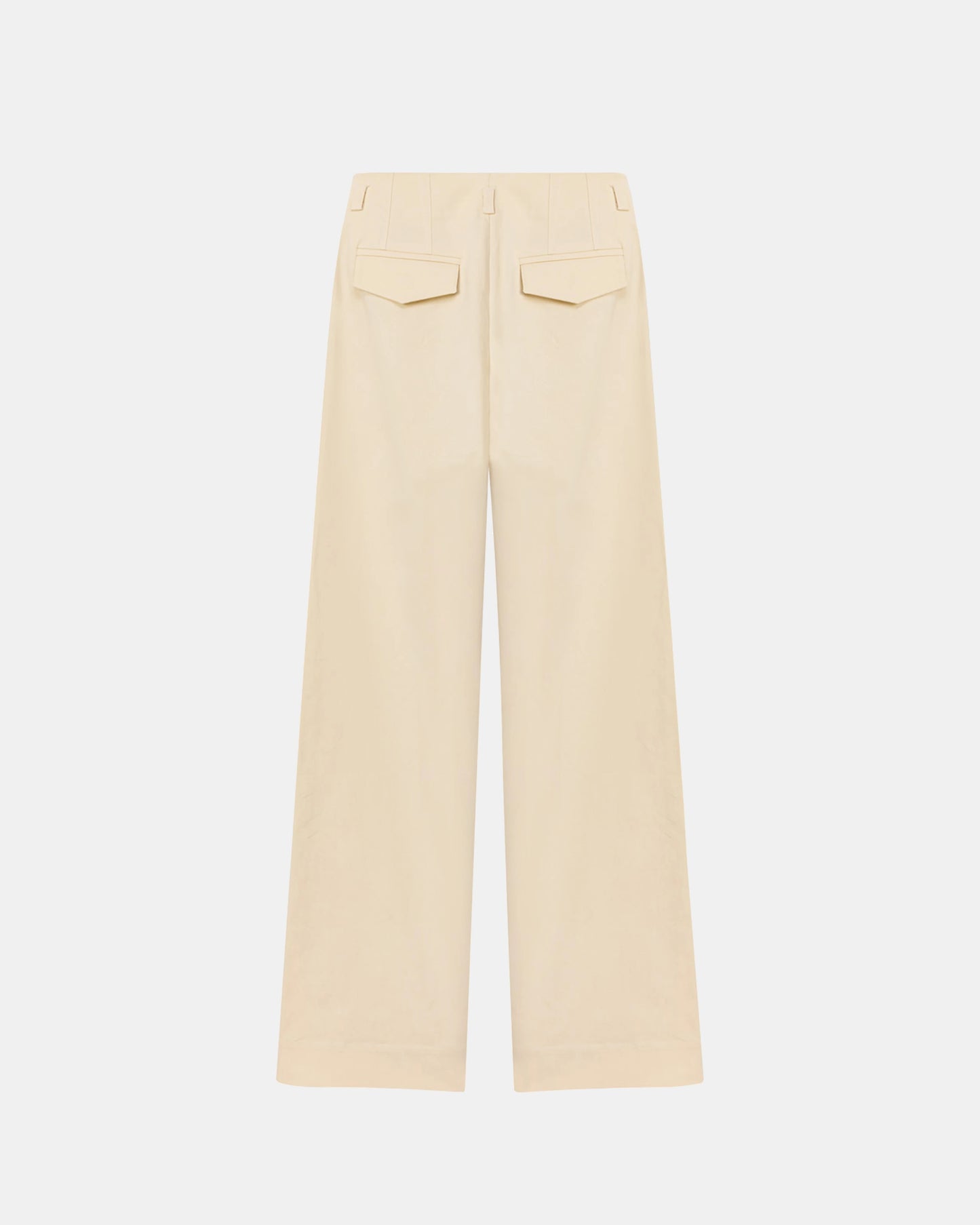 Toba Trousers in Eggnog Yellow