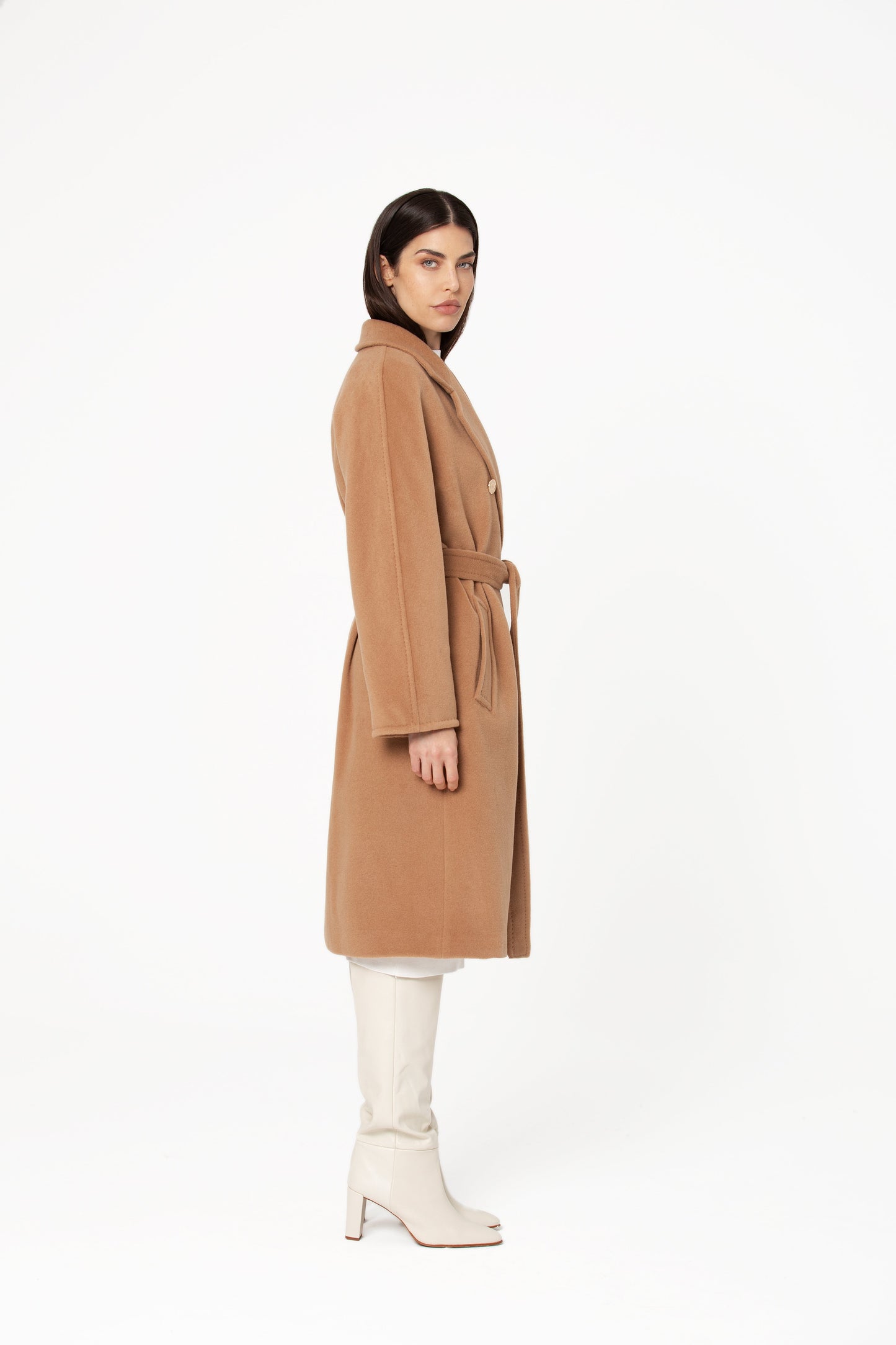 Lavinti Camel Cashmere Coat