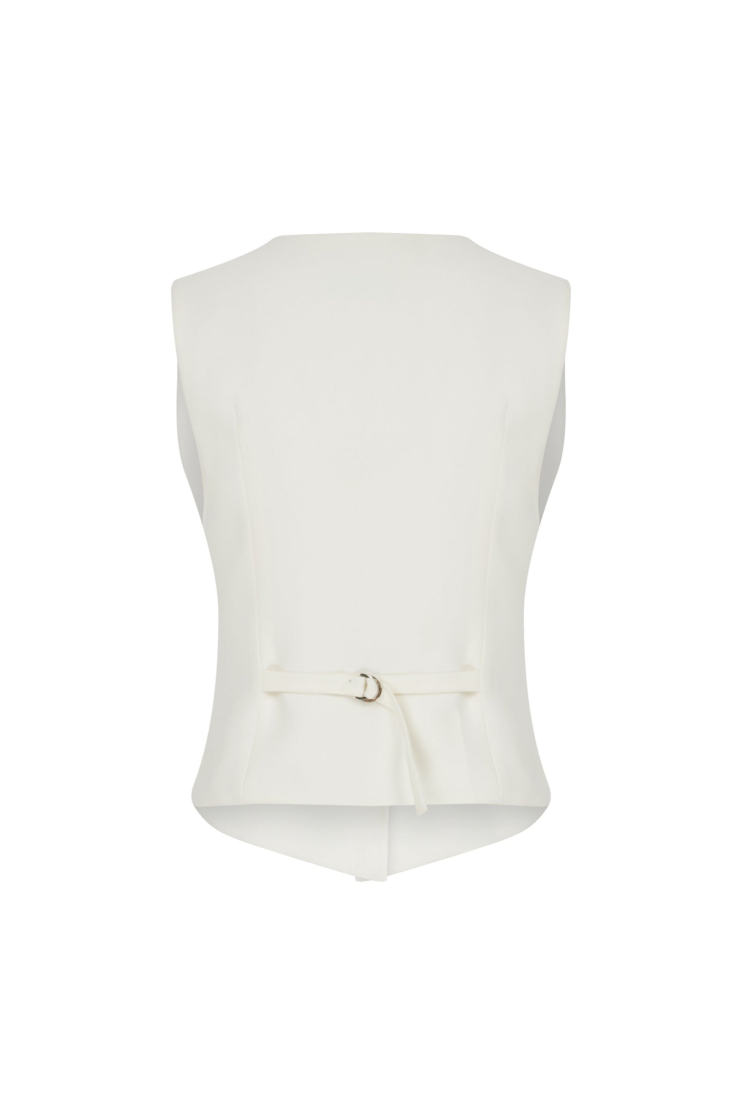 Brita Linen Vest in White