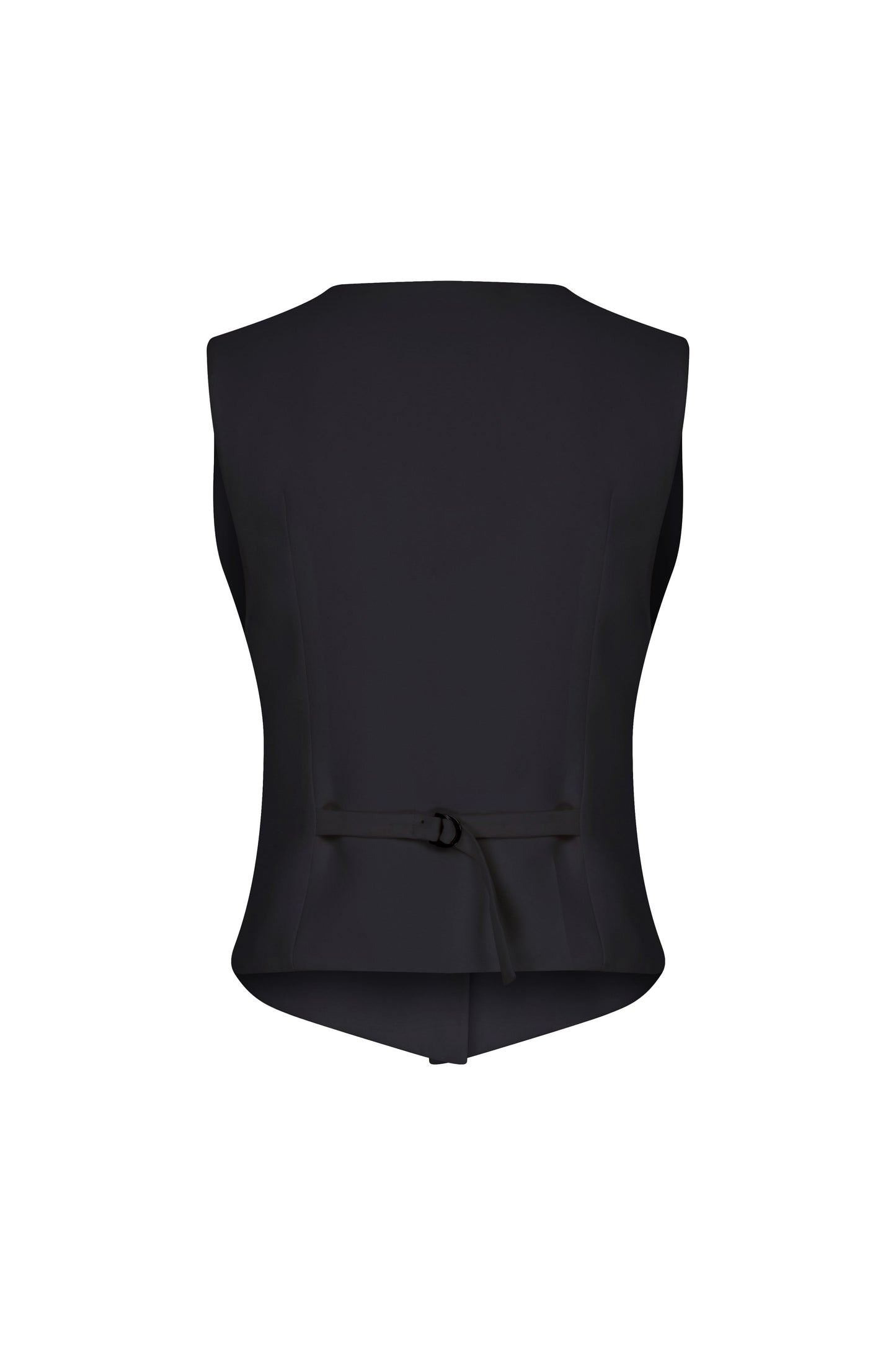 Brita Linen Vest in Black