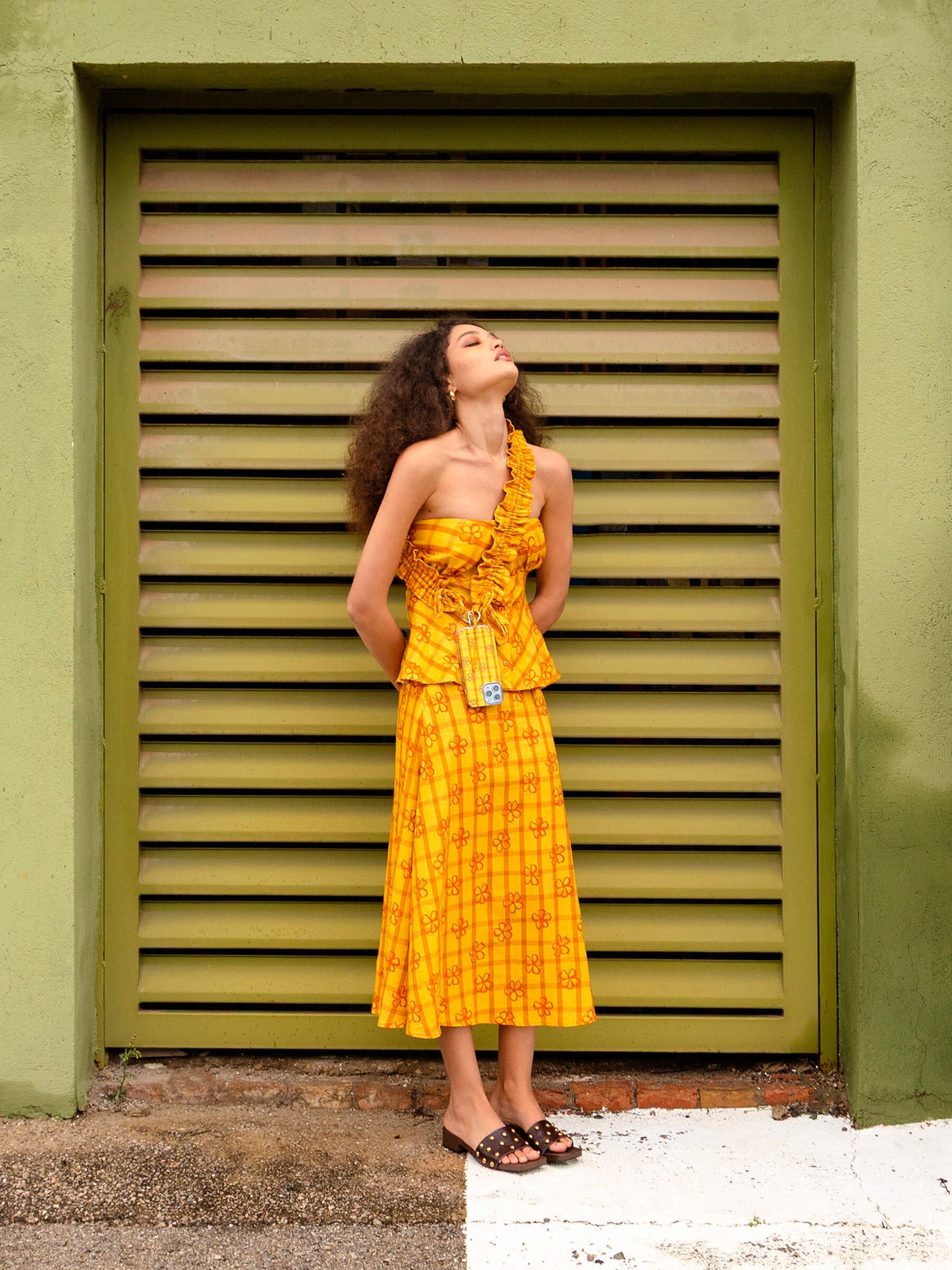 Vichy Flowers Print Phone Case CARMENSAYSxMUK