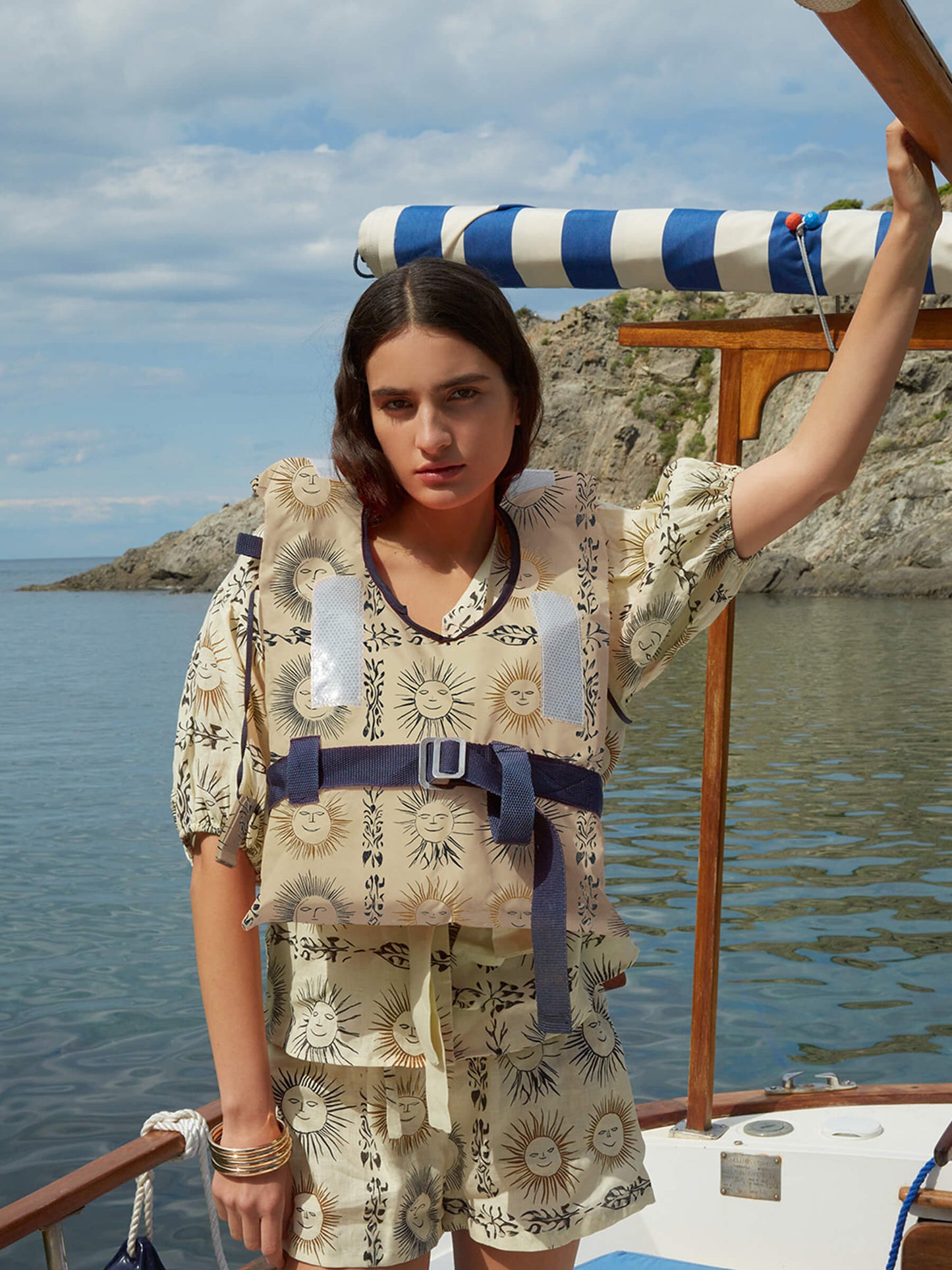 Soleil Spirit Sun-Printed Top