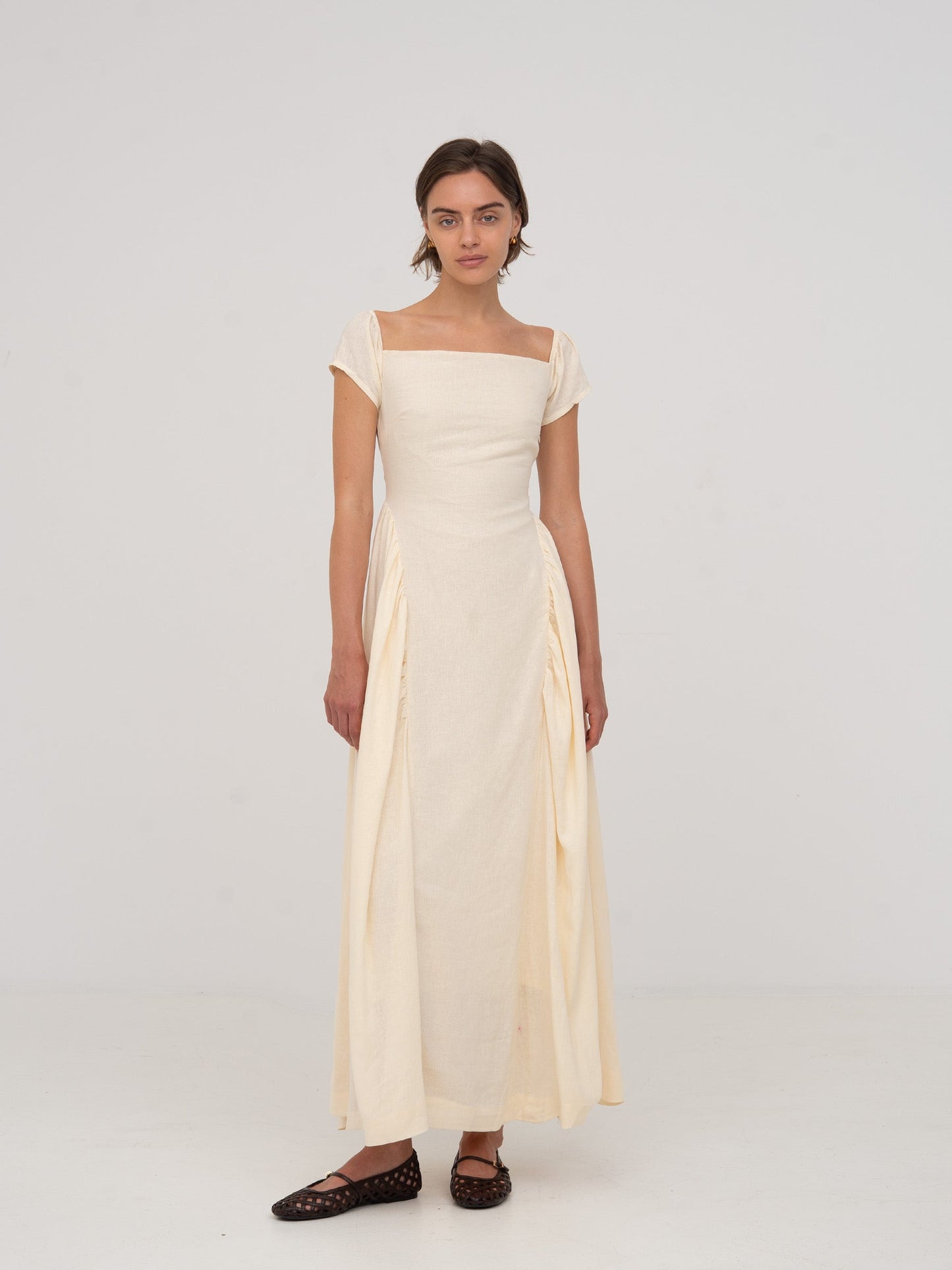 Priestess Beige Maxi Dress