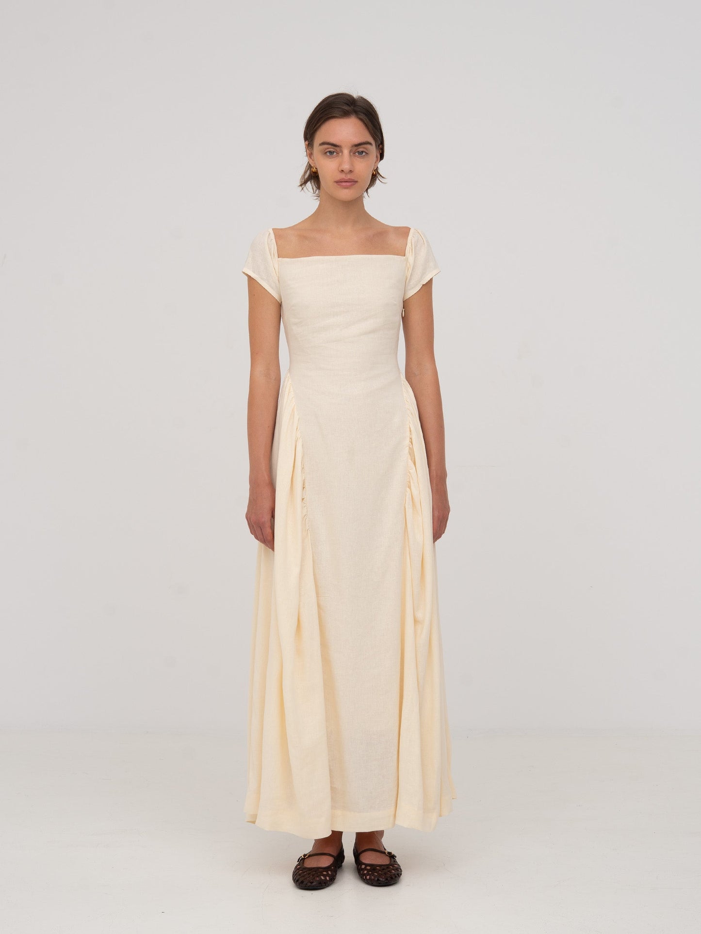 Priestess Beige Maxi Dress