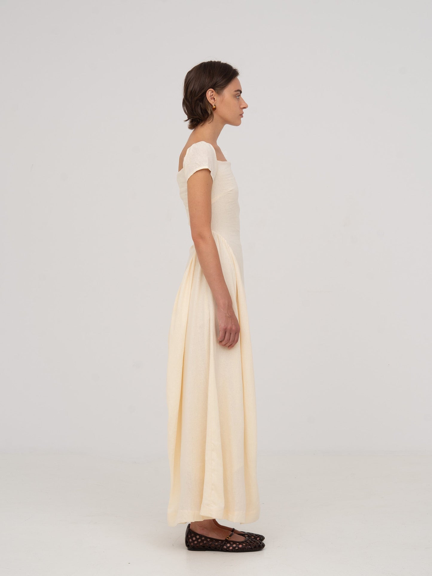 Priestess Beige Maxi Dress
