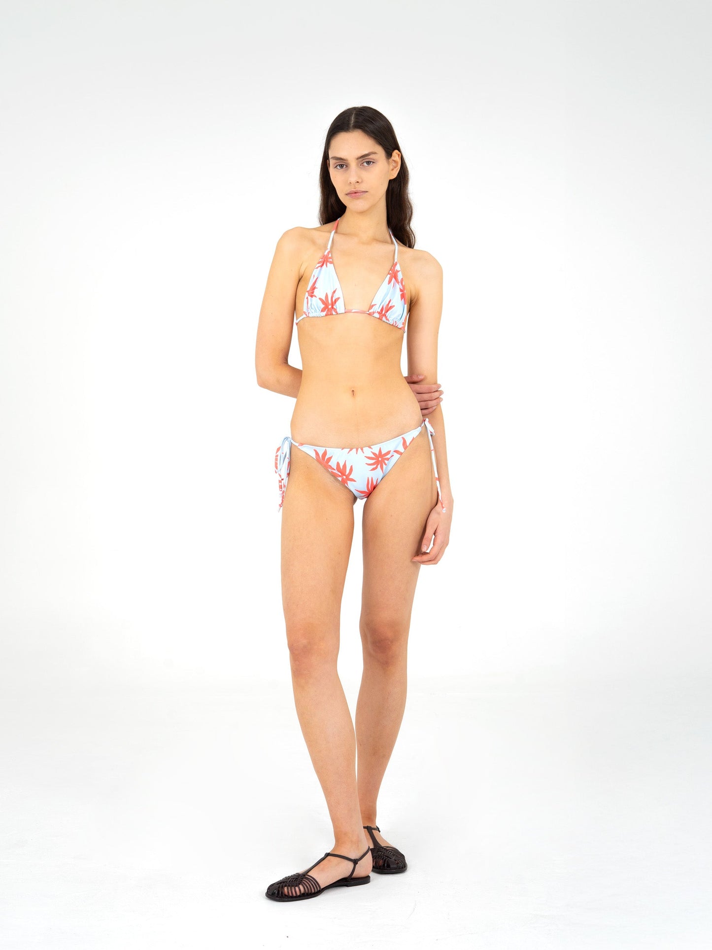 Magician Floral Print Blue Bikini Bottom