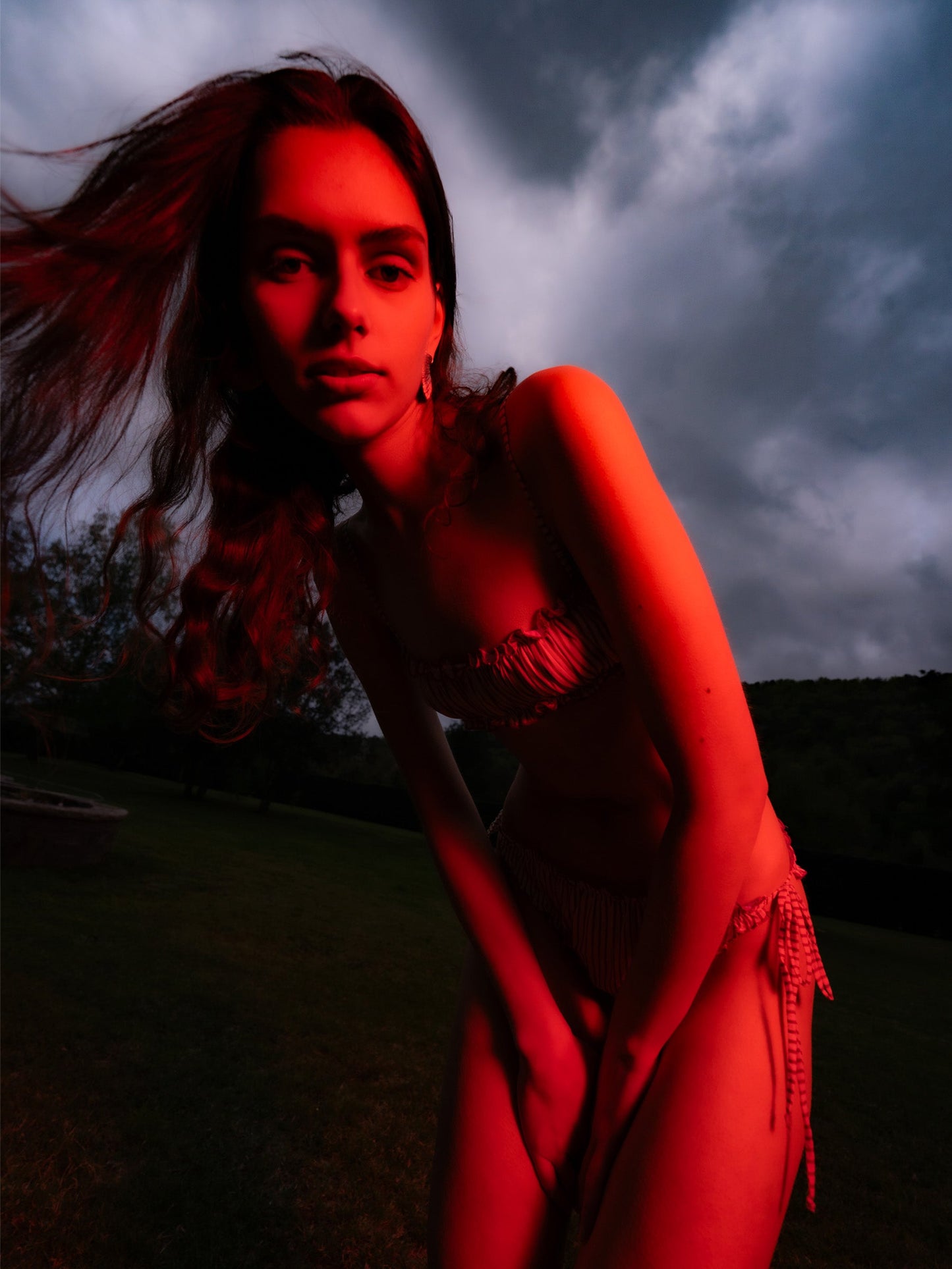 Magnus Brown Striped Bikini Bottom