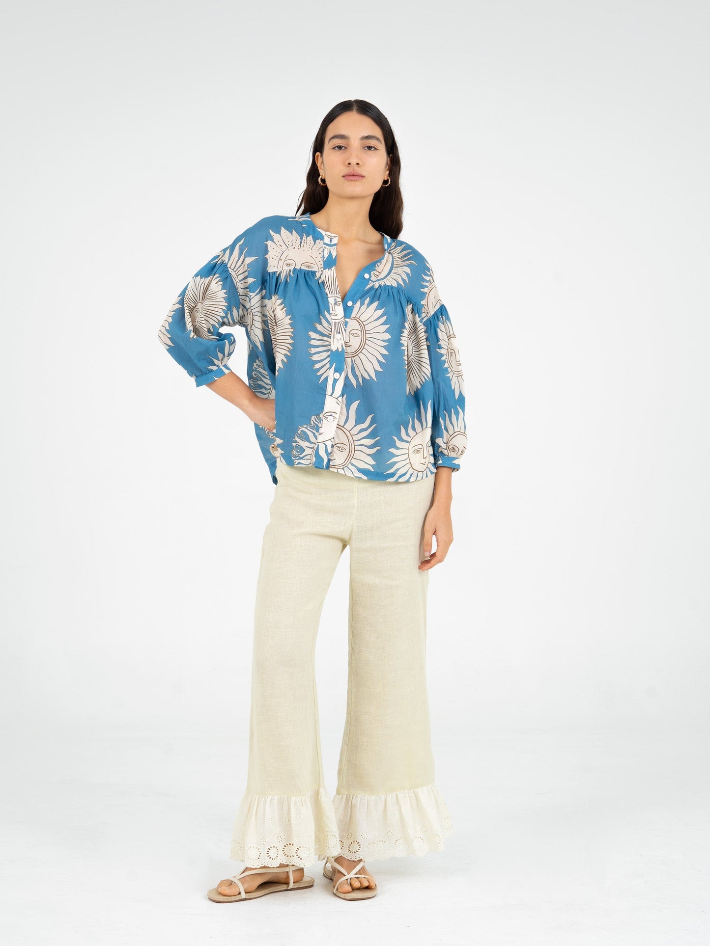 Sol Sun-Printed Blouse