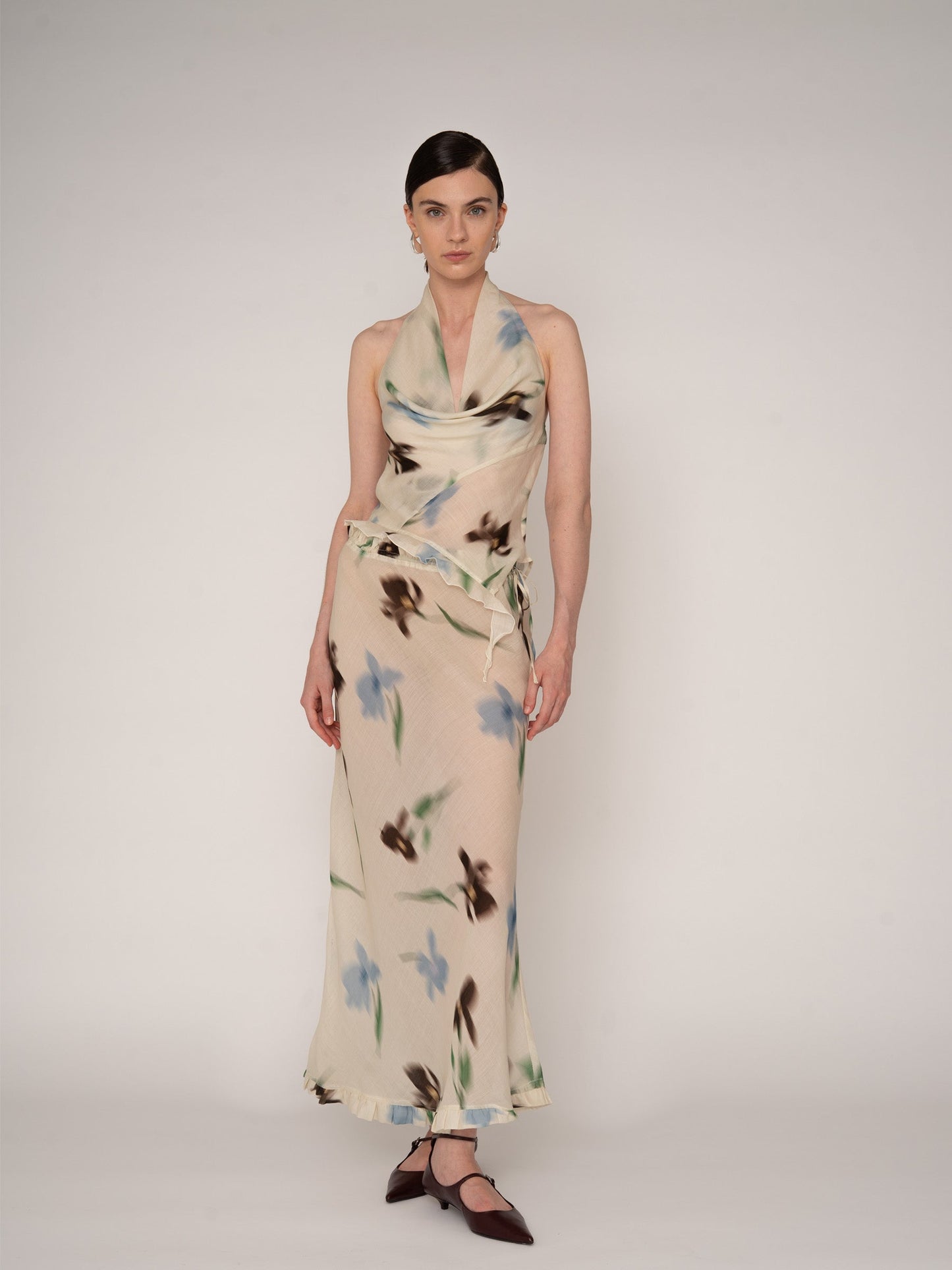 Summer Floral Print Ice Top