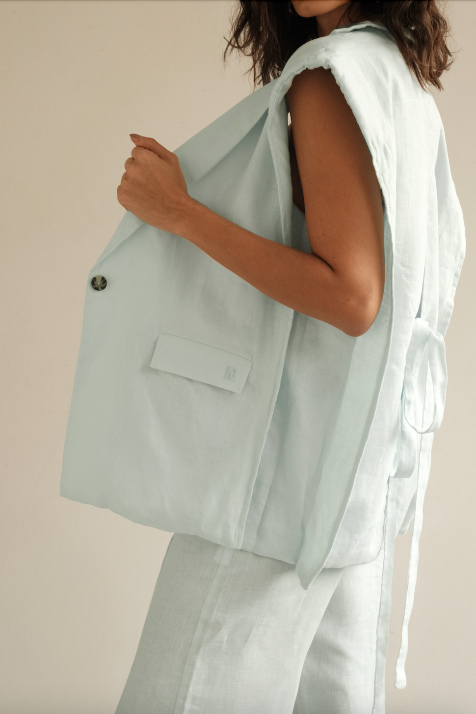 Blazer Vest Sera in Linen