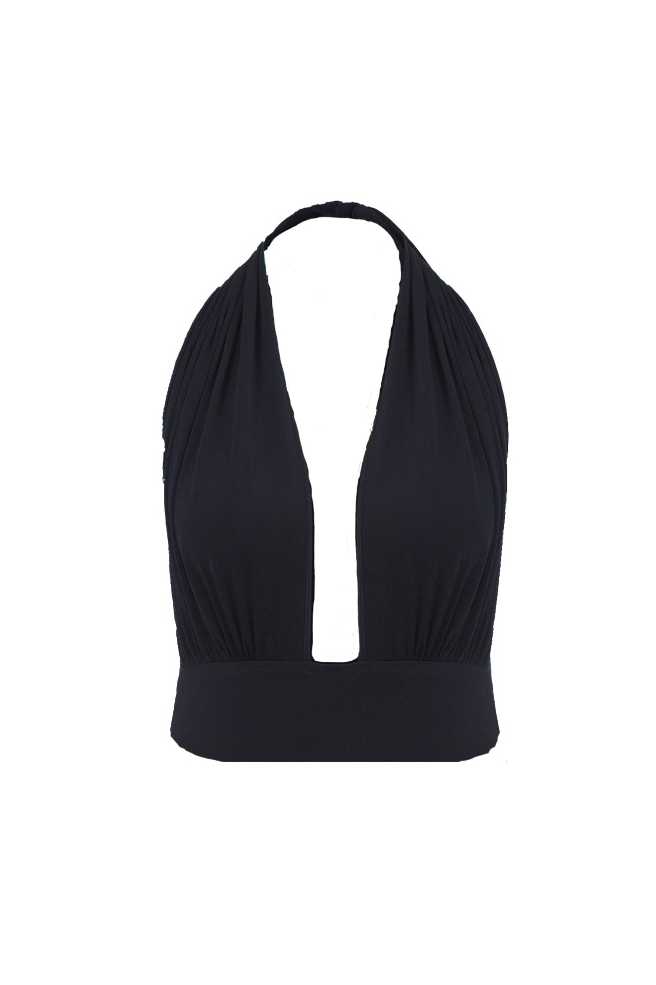 Ines Jersey Blouse in Black