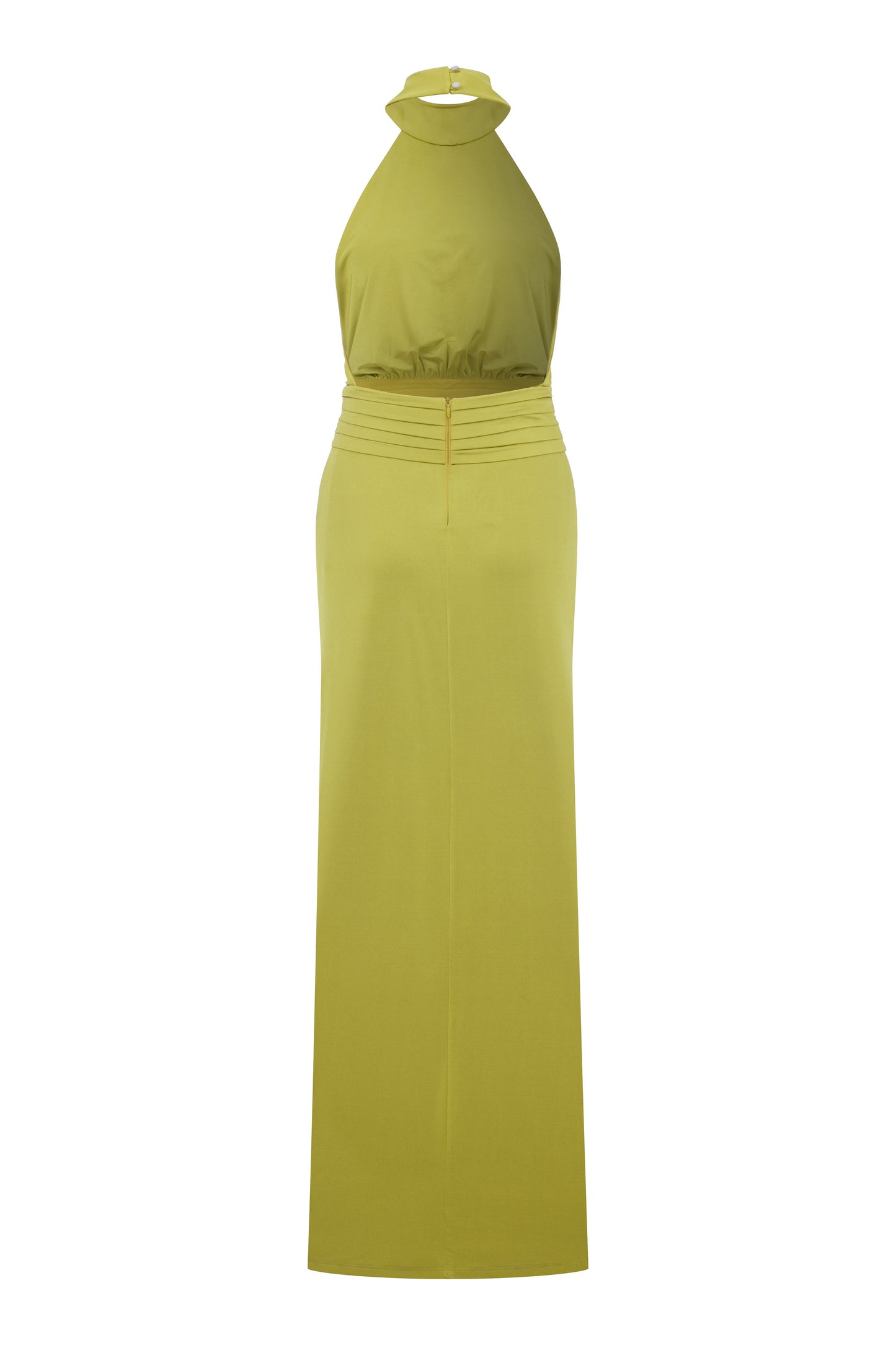 Juliette Long Jersey Dress in Green Glow