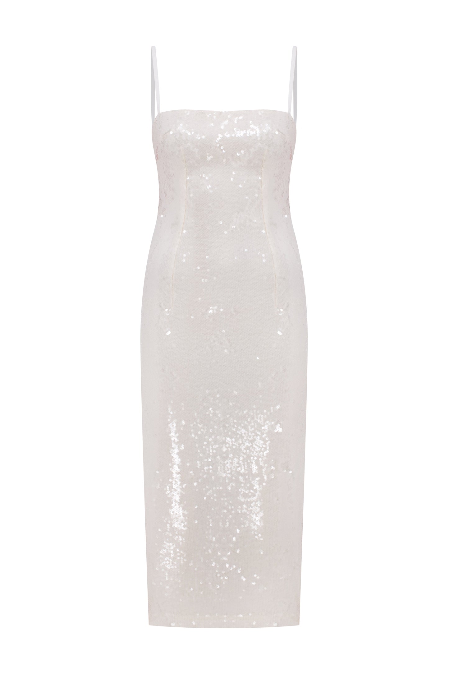 Miles Sequin Dress in Cloud Cream