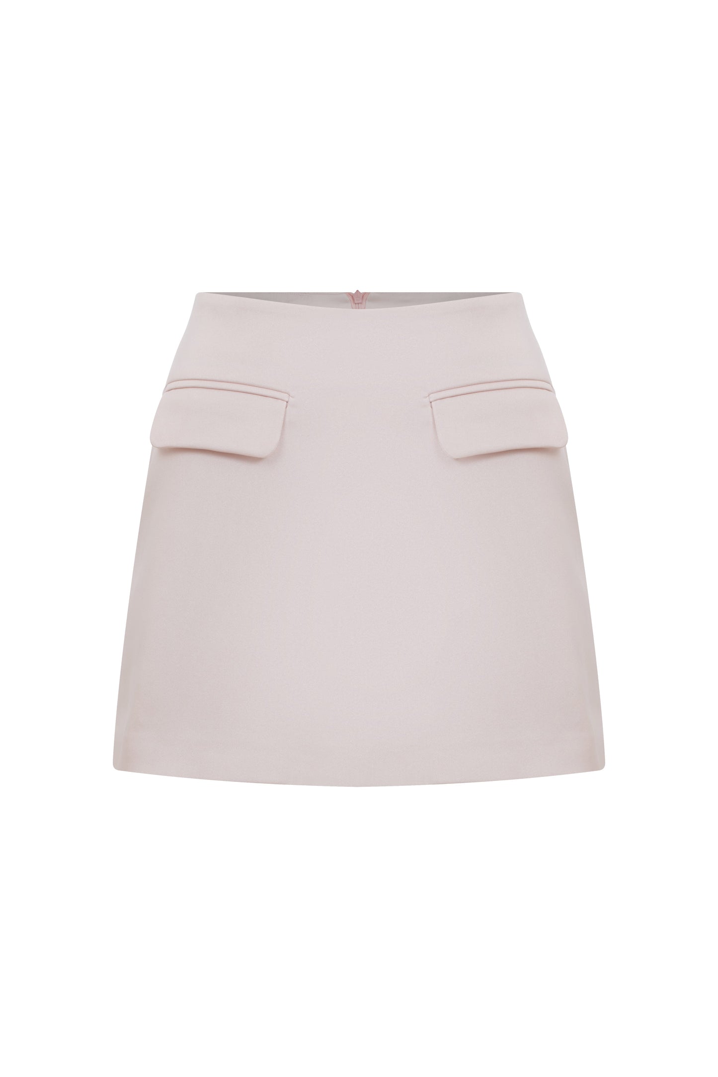 Marde A-Line Mini Skirt in Cloud Pink