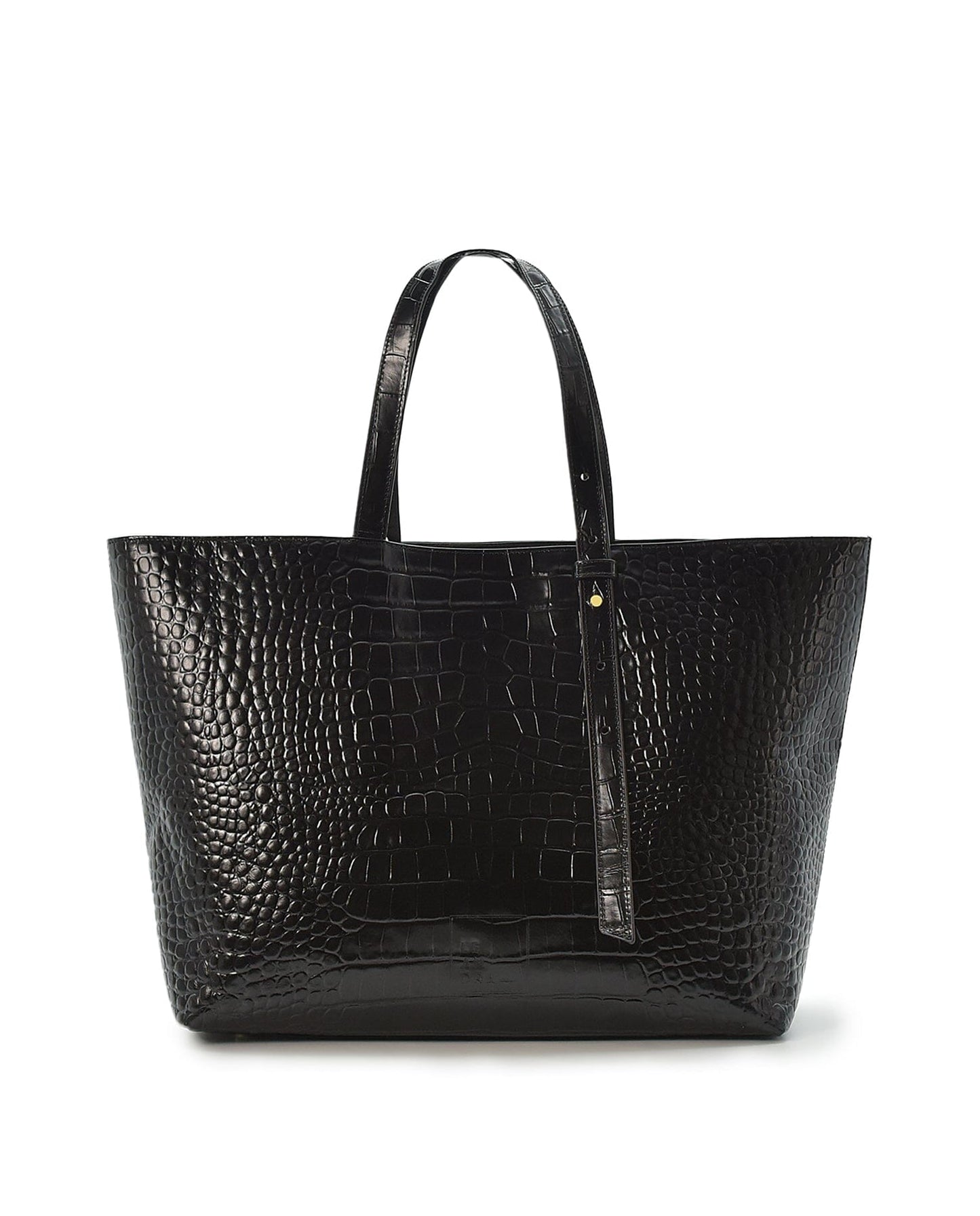 Black Crocodile print Tote Bag Tote Bag Leandra