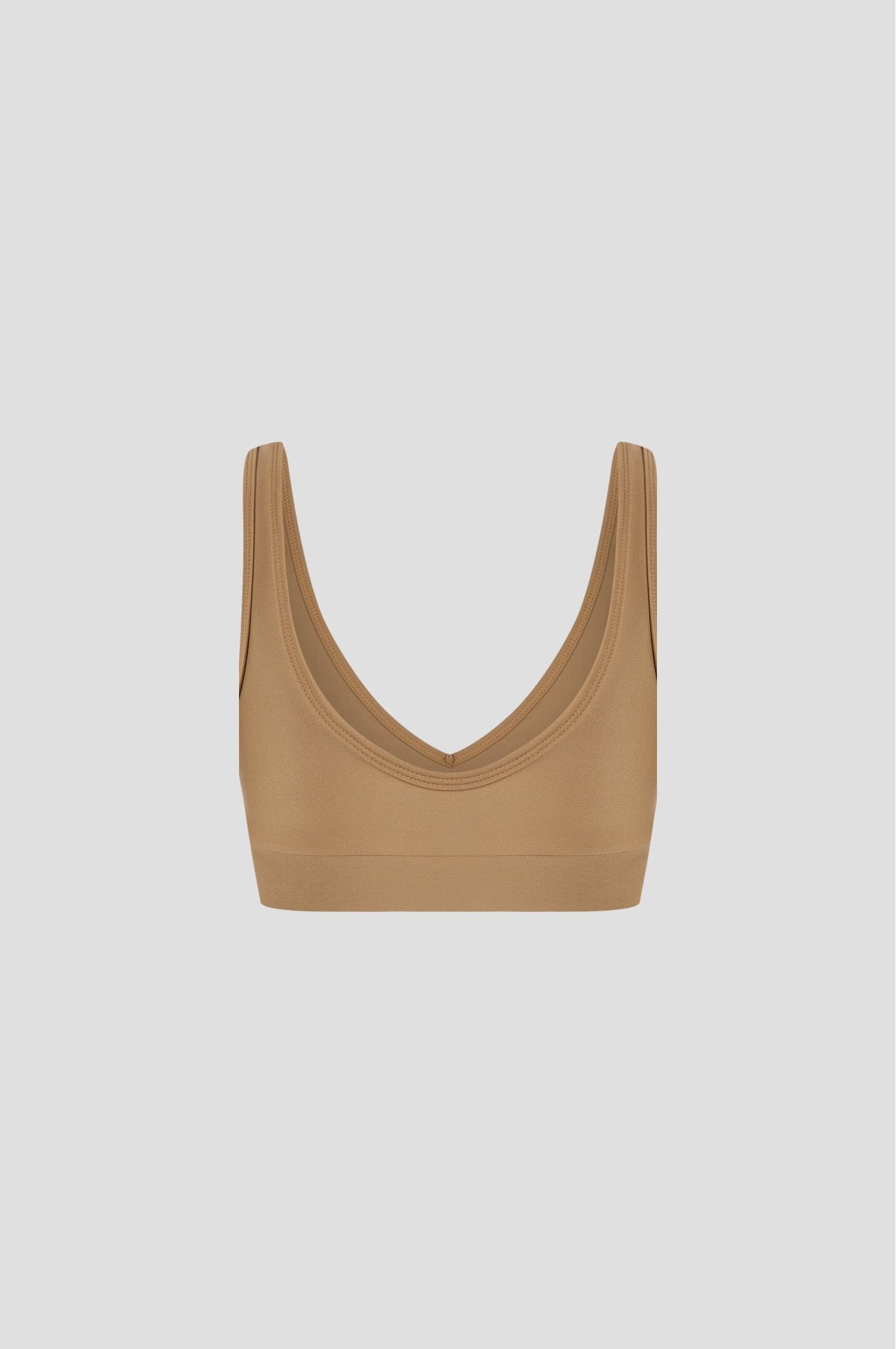 Camel Top Crop Tops Bradhy