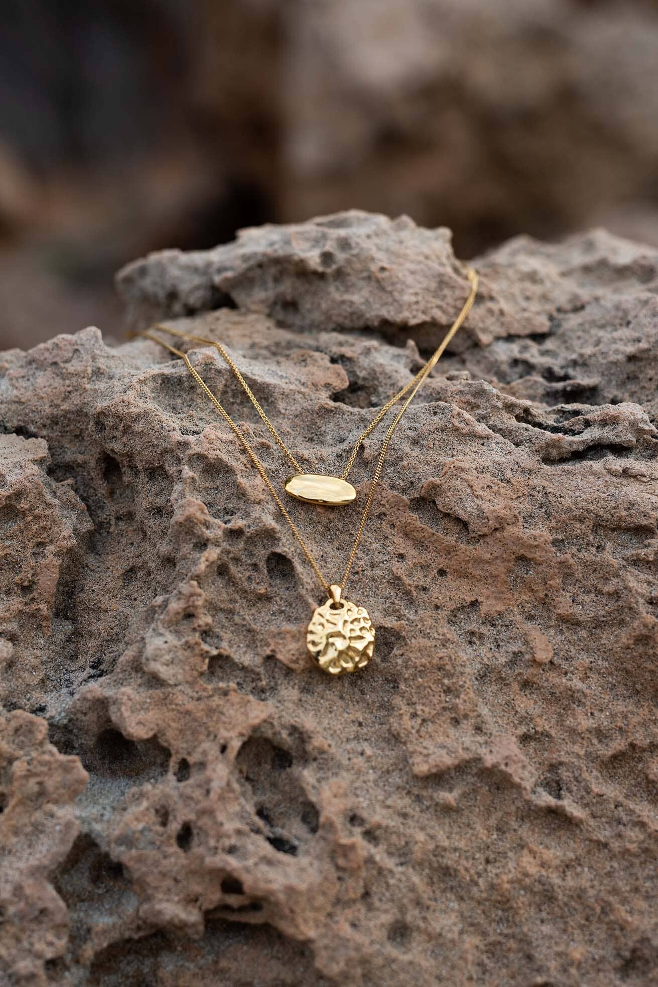 Gina Necklace Gold Plated Necklaces Majime