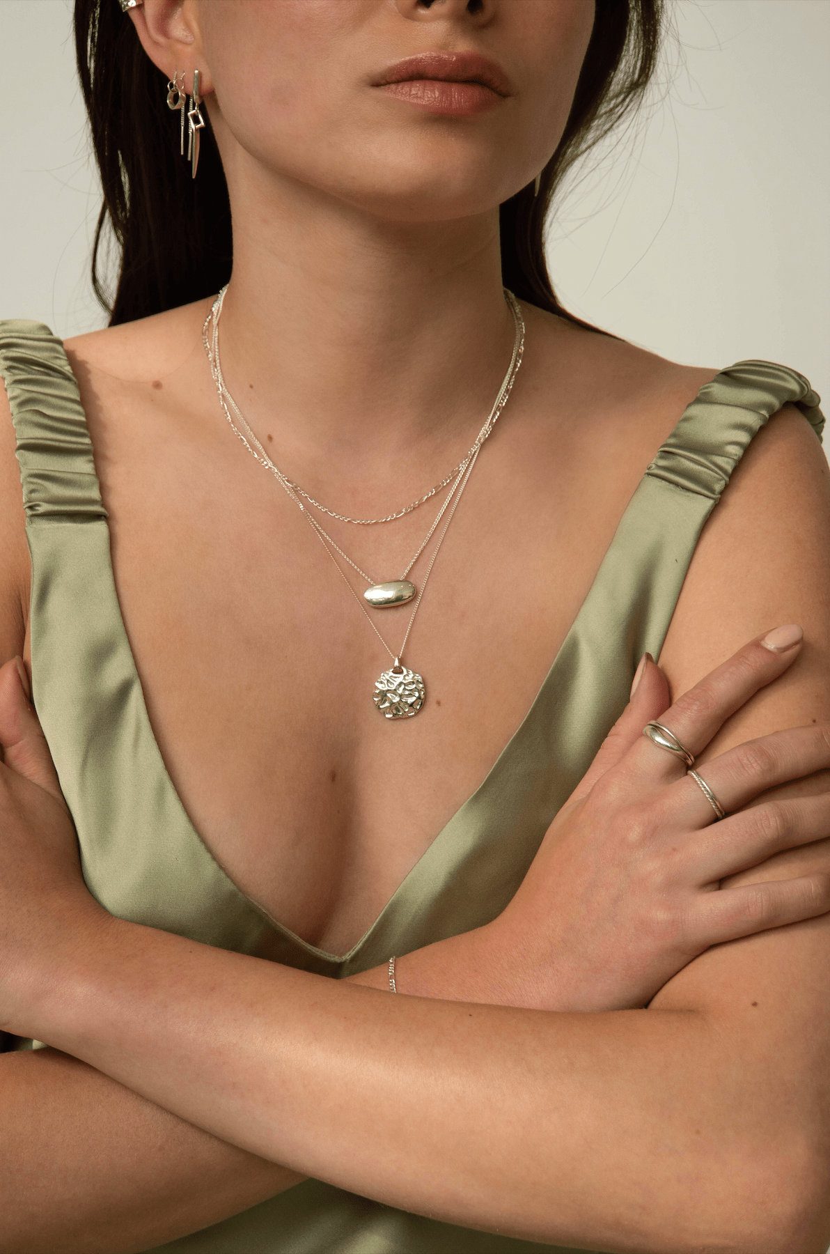 Gina Necklace Sterling Silver Necklaces Majime