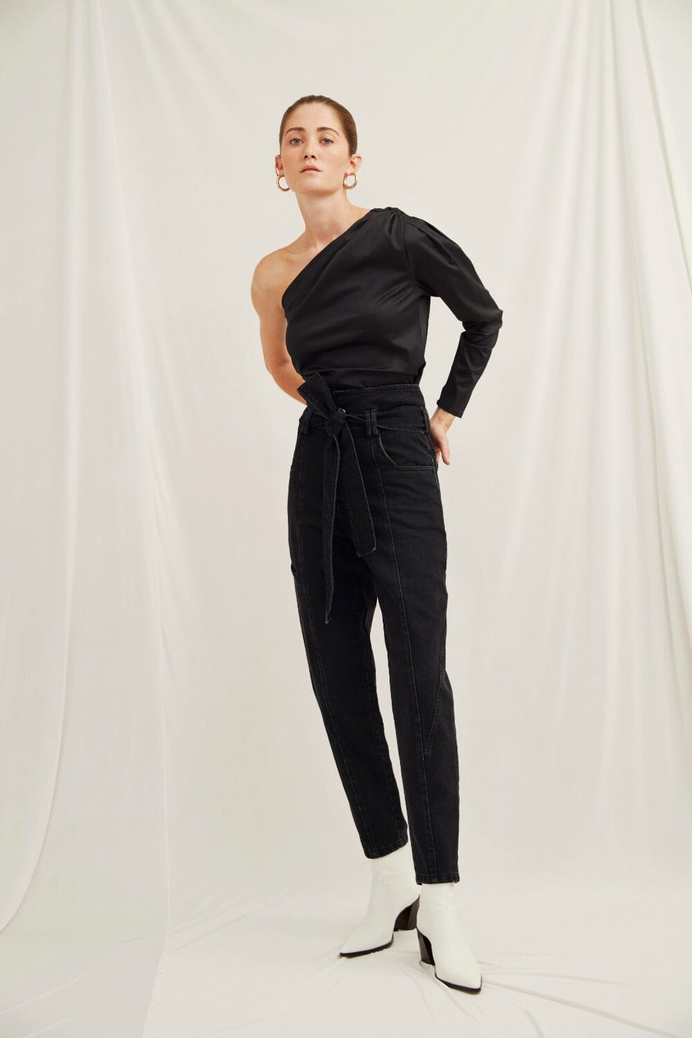 Jacky One Shoulder Cotton Top Nazli Ceren