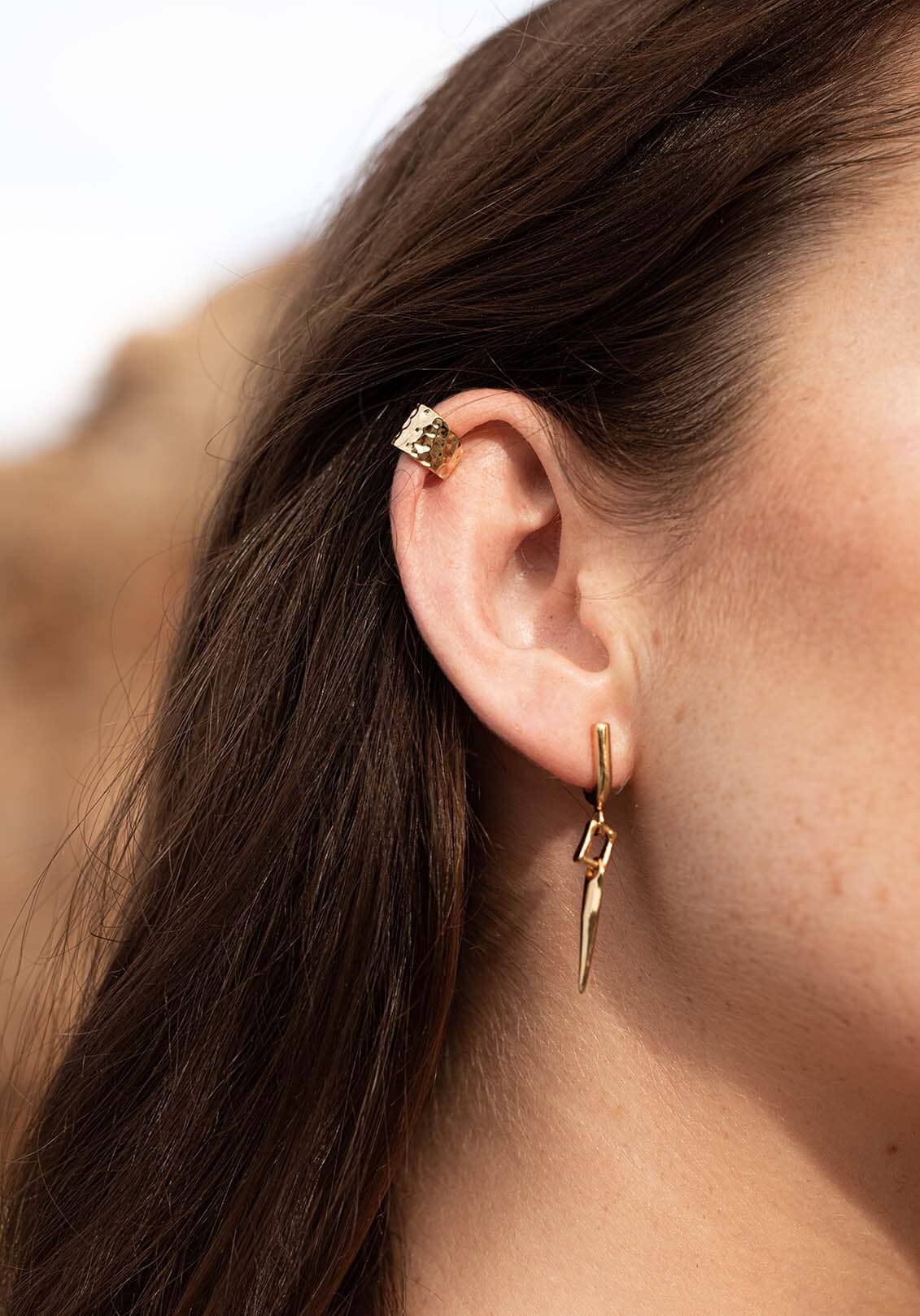 Kenzo Earcuff Gold Plated Earrings Majime