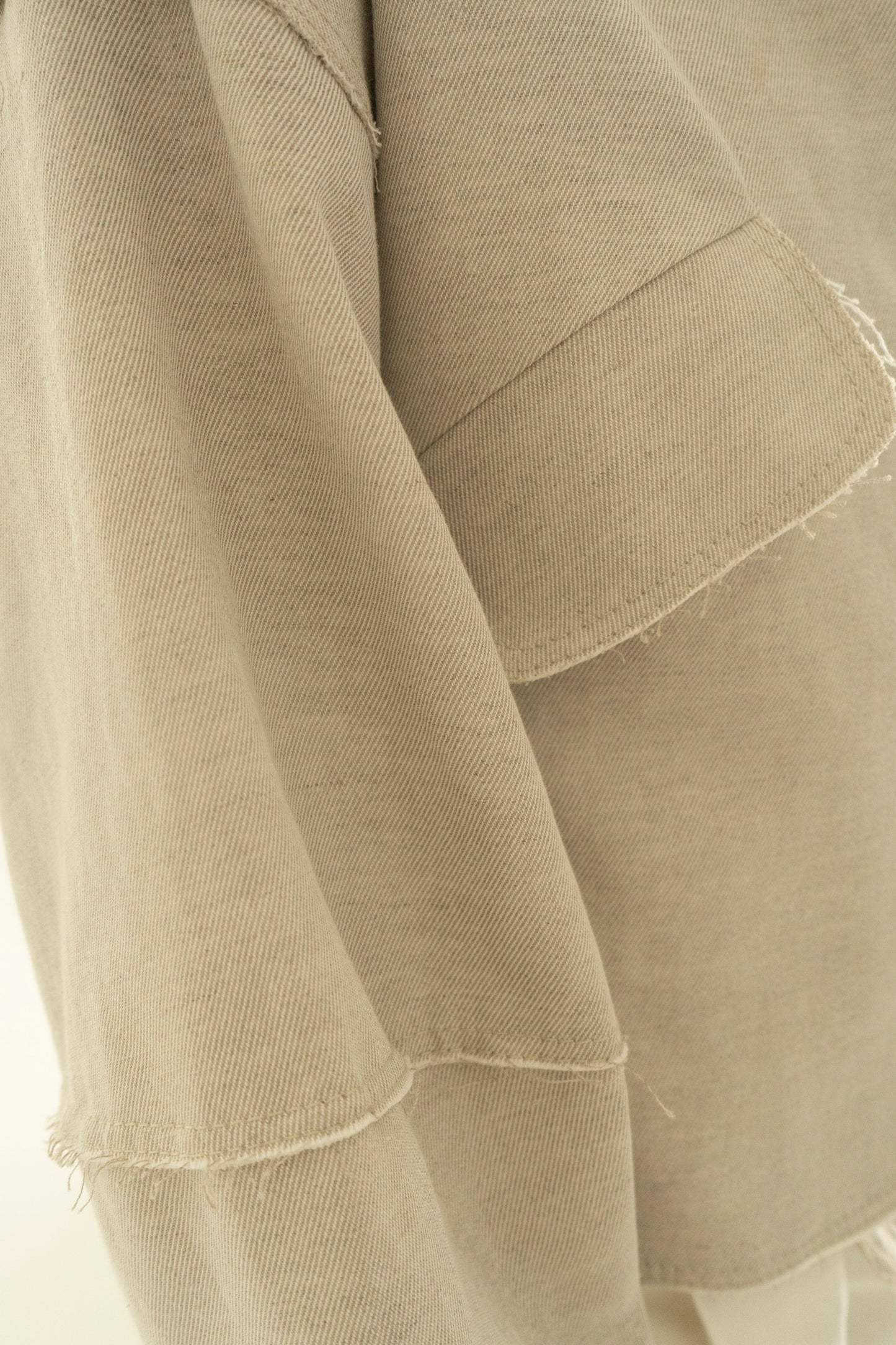 Vinnytska Vezha Oversize Raw Shell Ceremics Buttons Jacket