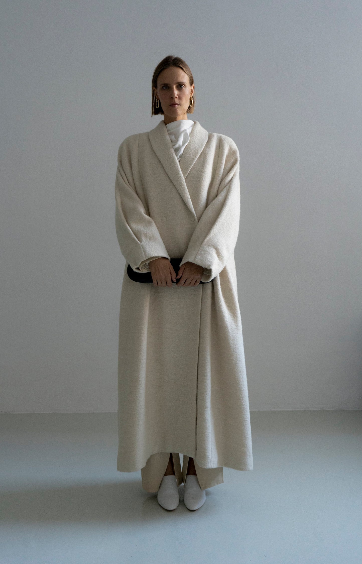 The Kosiv Cream Wool Coat