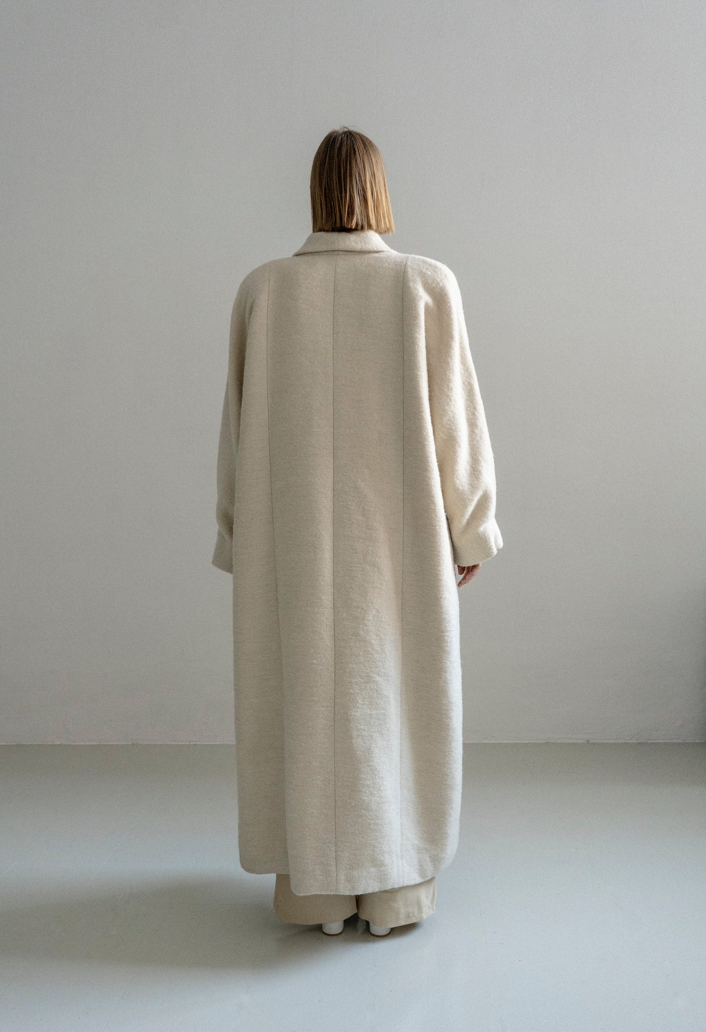 The Kosiv Cream Wool Coat