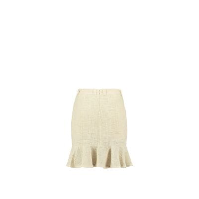 Light Weight Cotton Knit High Waist Skirt with Ruffled Hem Sand Skirt Relax Baby Be Cool