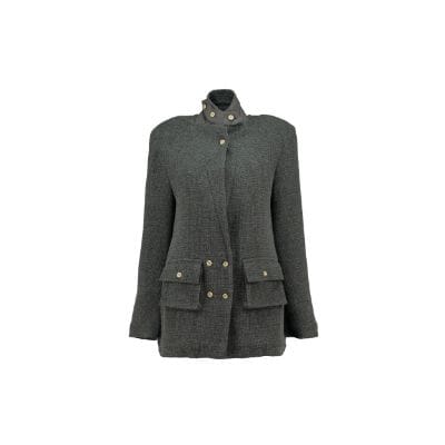 Light Weight Cotton Knit Oversized Blazer Dark Grey Blazer Women Relax Baby Be Cool