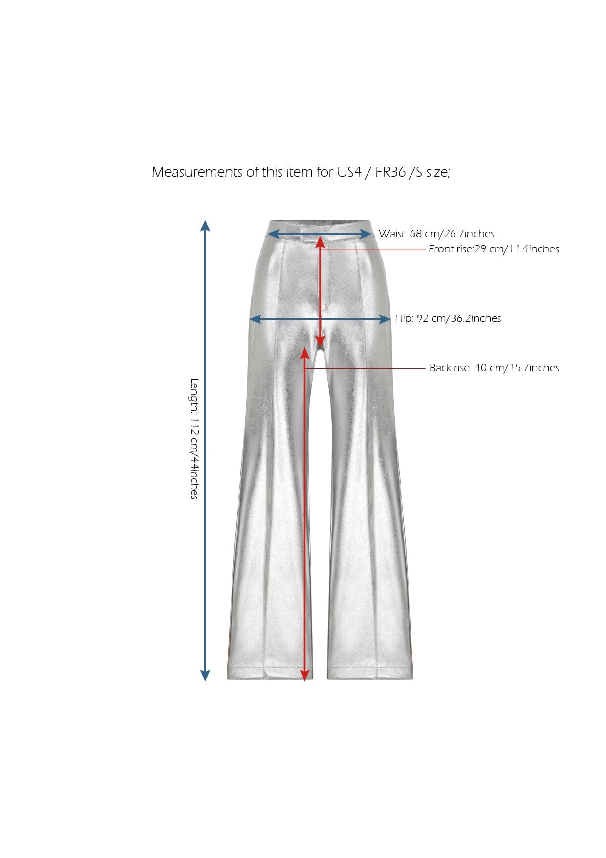 Millie Vegan Leather Straight Cut Trousers Pants Nazli Ceren