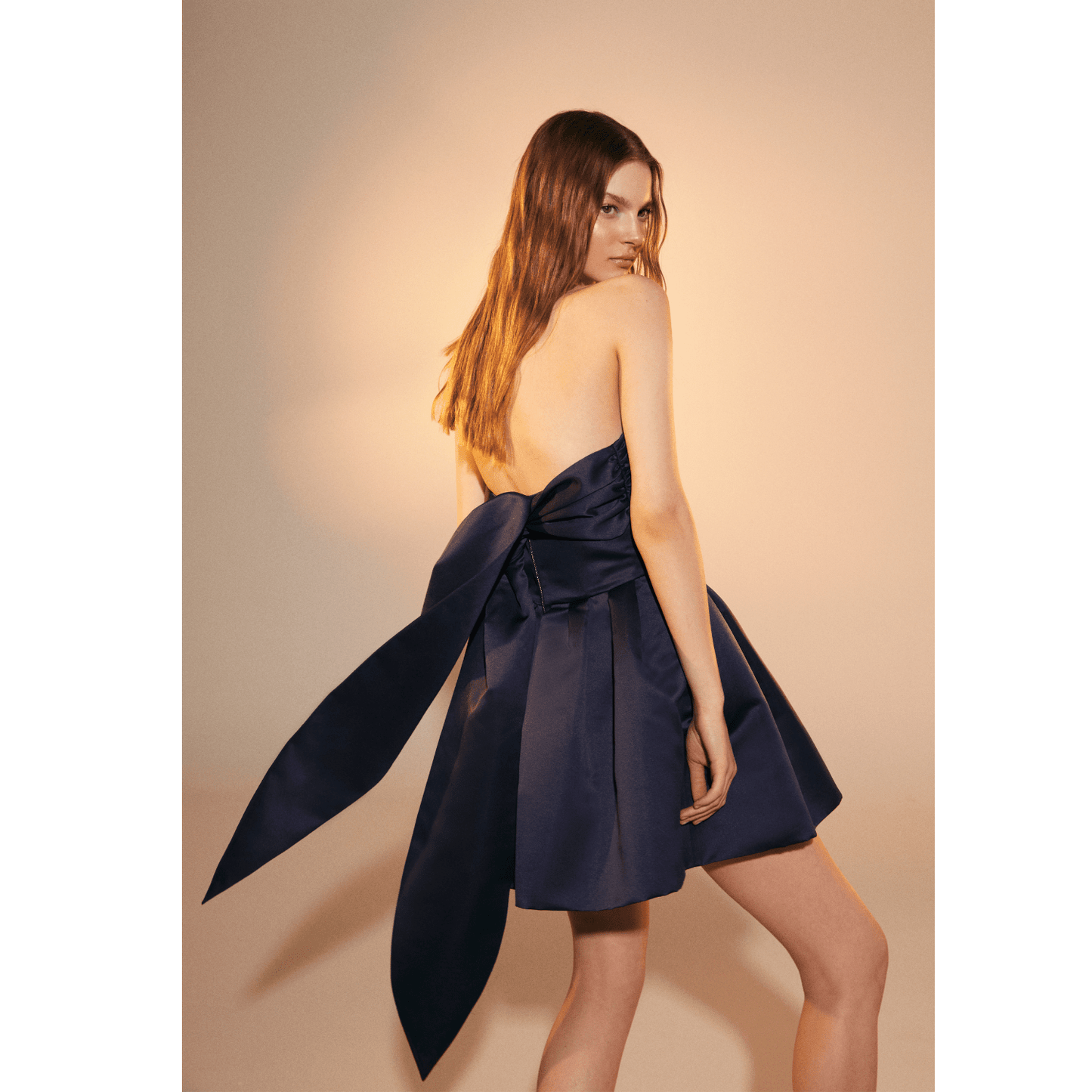 Miro Strapless Mini Dress in Midnight Blue Dresses Nazli Ceren