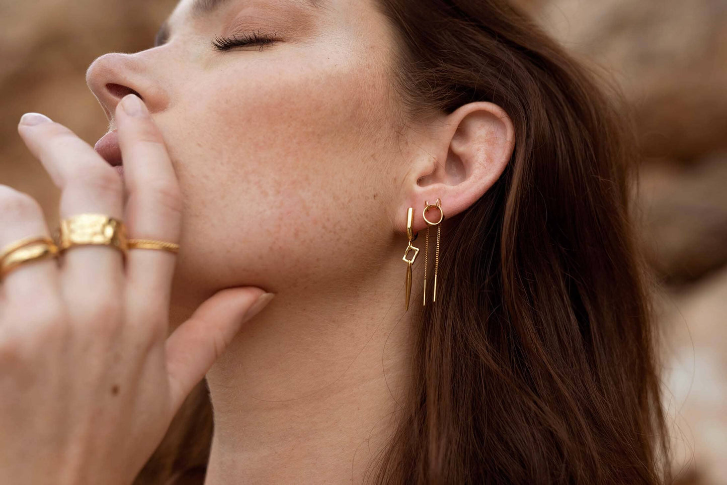 Miya Earring Gold Plated Earrings Majime