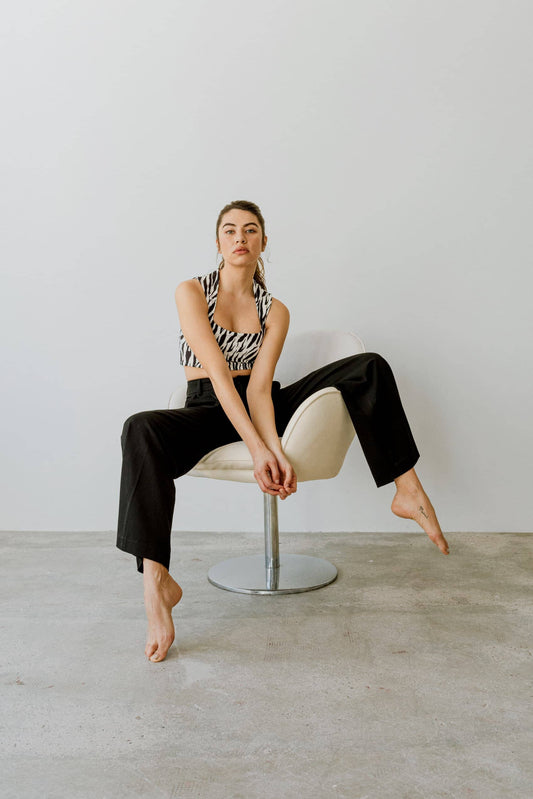 Point et attitude Top Crop Tops Bradhy