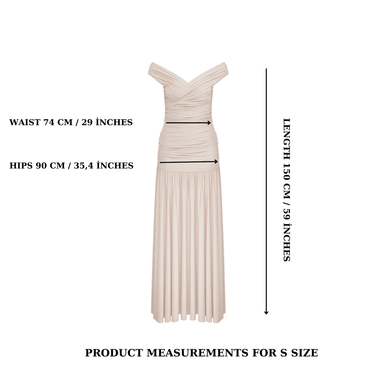 Purley Jersey Long Dress in Cuban Sand Maxi Dress Nazli Ceren