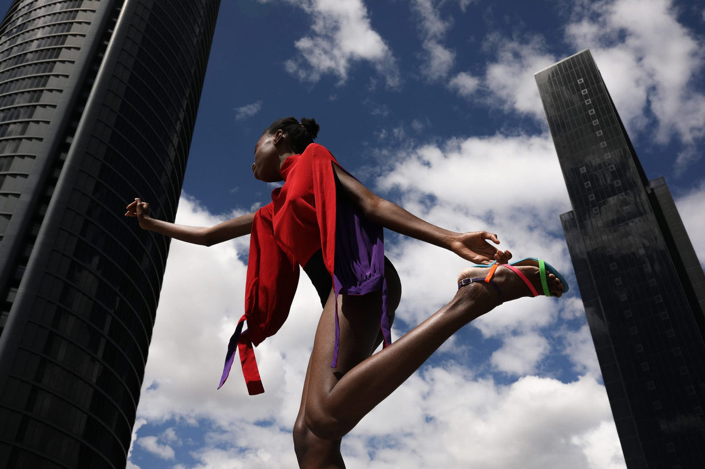 Rainbow Sandal Heels Geanina Calin