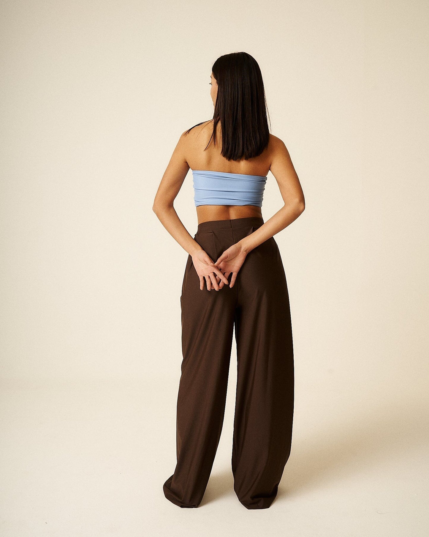 Raquel Twist Bikini Top in Aqua Blue (Limited Edition) Bikini Top 710 Studio