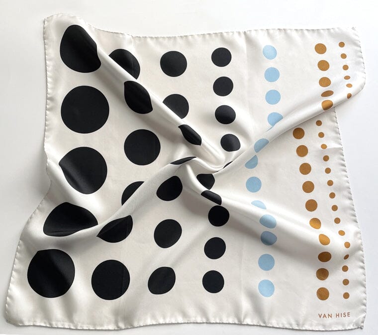 Rita Bandana White Scarves Van Hise