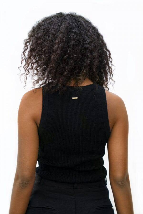 Sao Paulo Racer Knitted Top Black Tank Tops 1 People