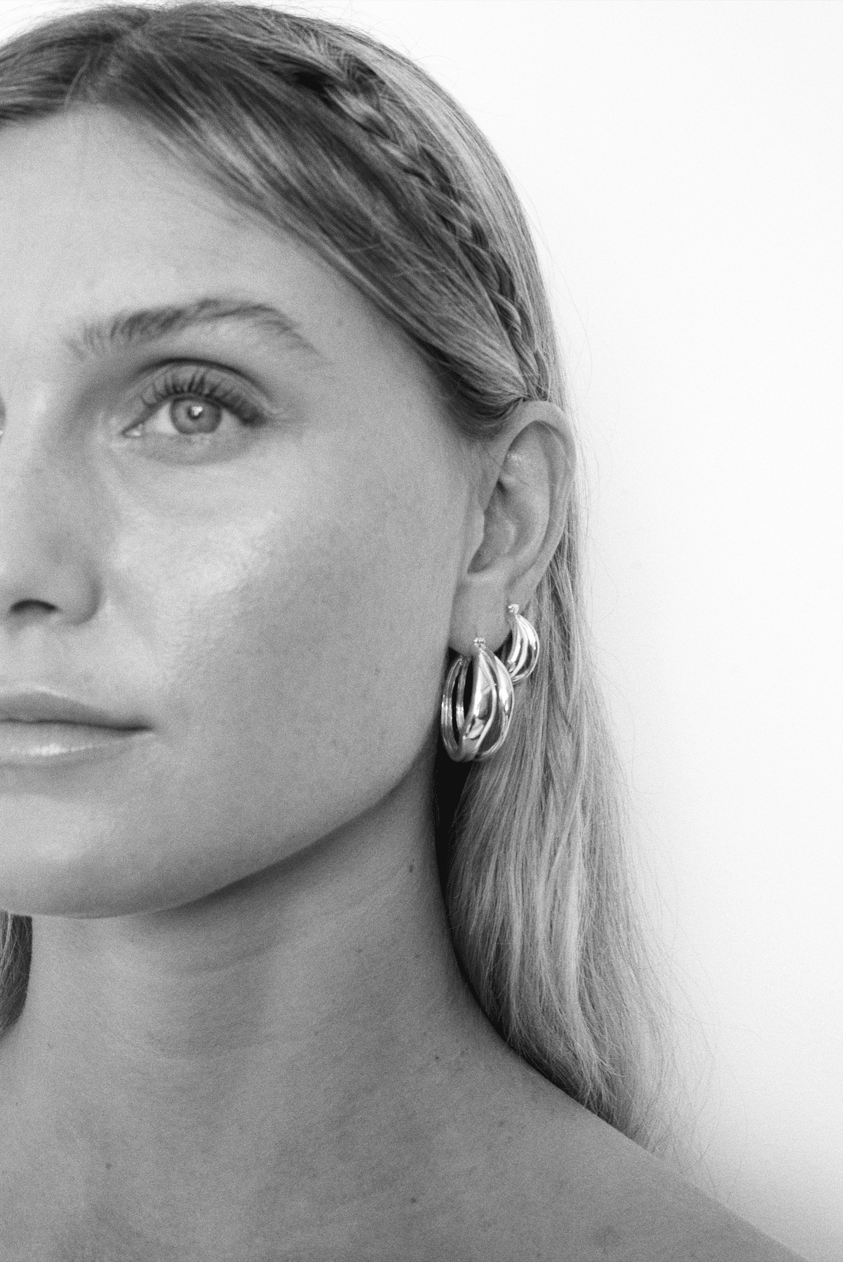 Saya Earring Hoop Sterling Silver - Small Earrings Majime