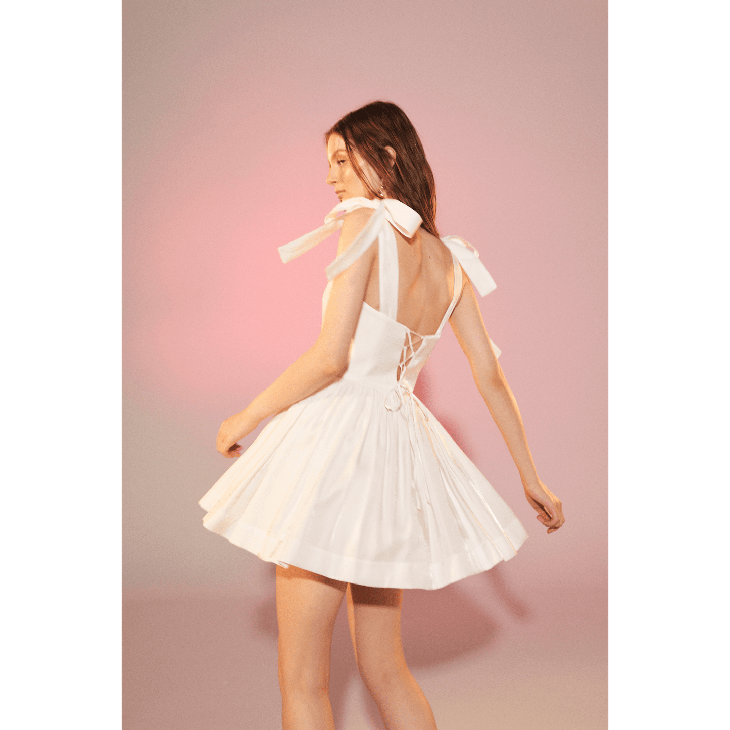 Sibby Dress in White Nazli Ceren