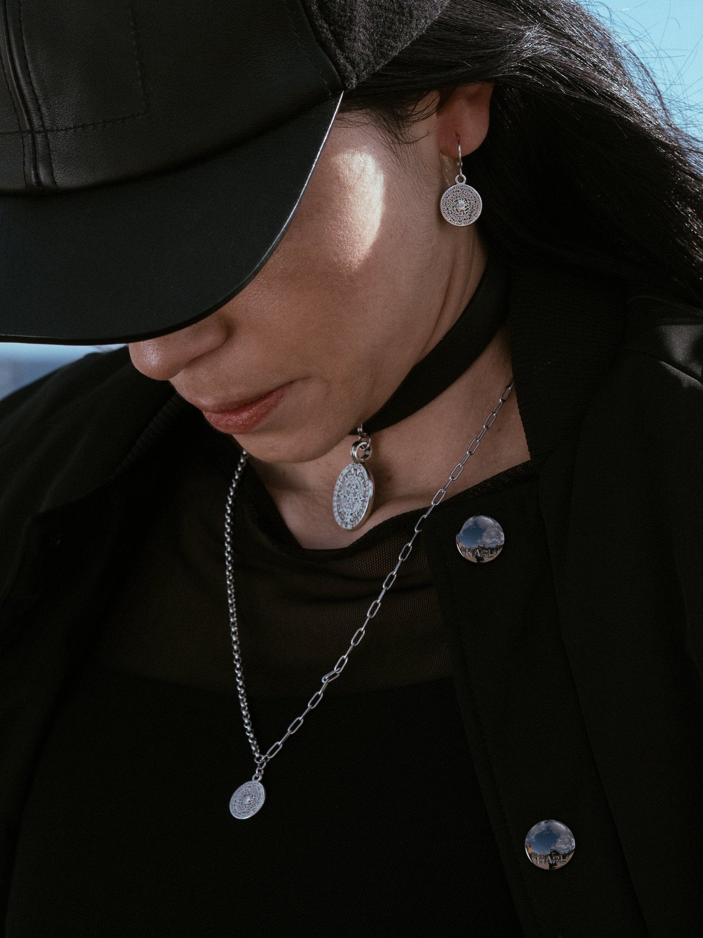 Silver Coin Earrings Earrings MH Designs