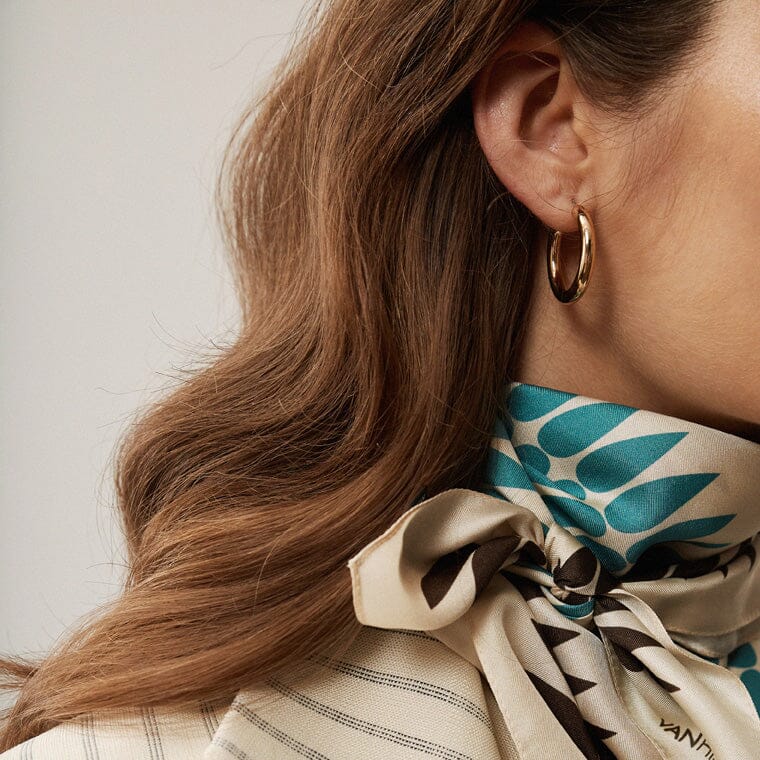 Skinny Leaf Scarf Scarves Van Hise