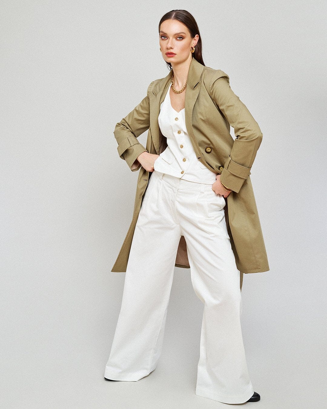 The Pantaloon Trousers Wide Leg Pants AMILLI