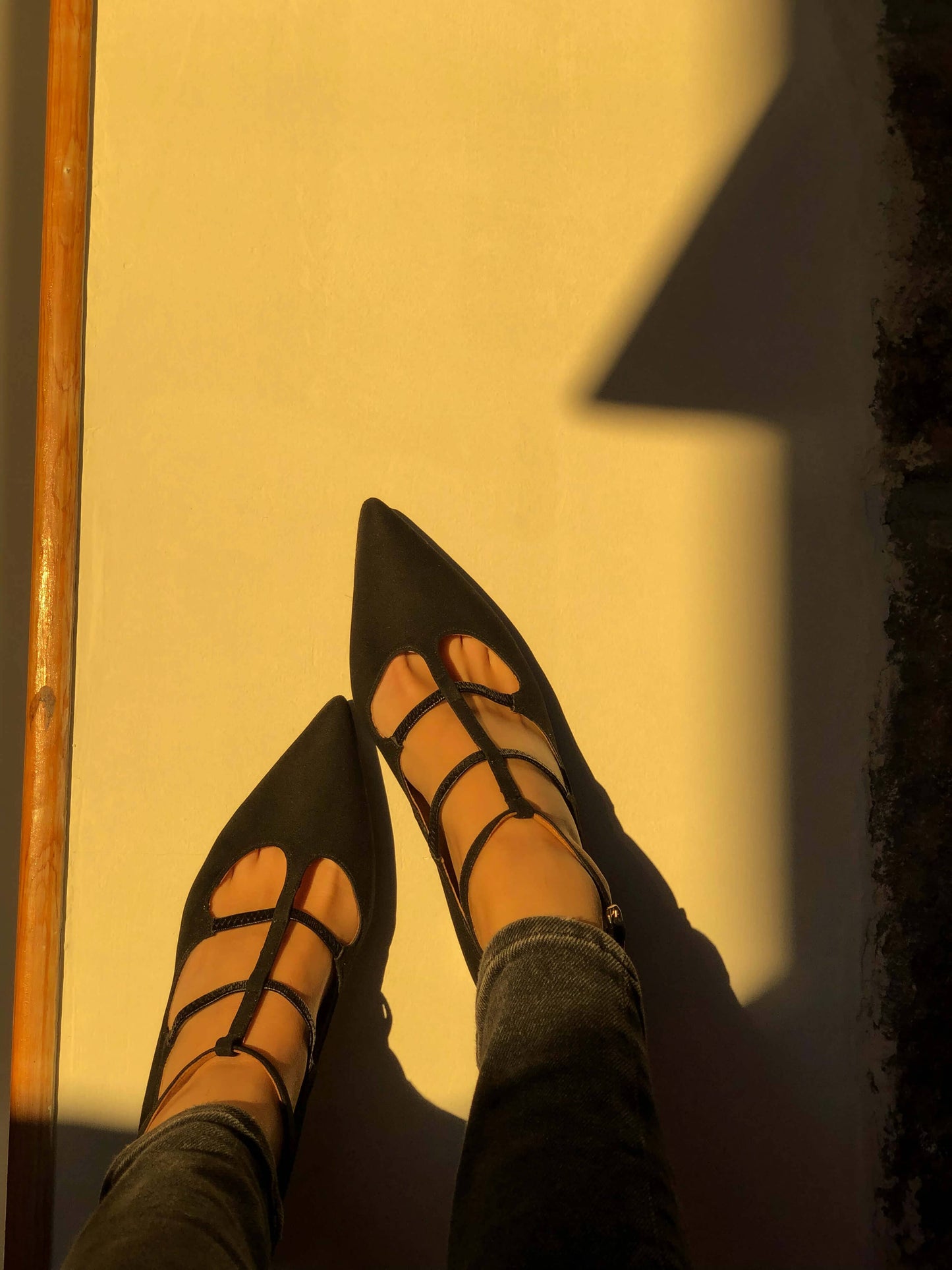 Wednesday black midi vegan Heels Sandals Momoc Shoes