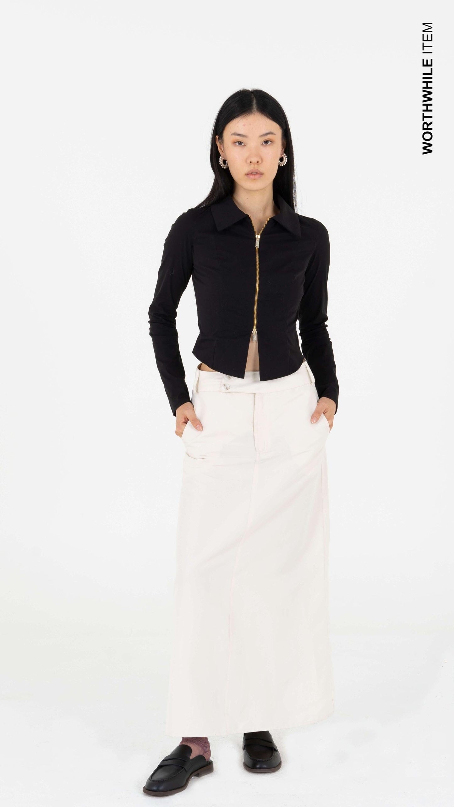 Zip fitted blouse Blouses Carmen Says