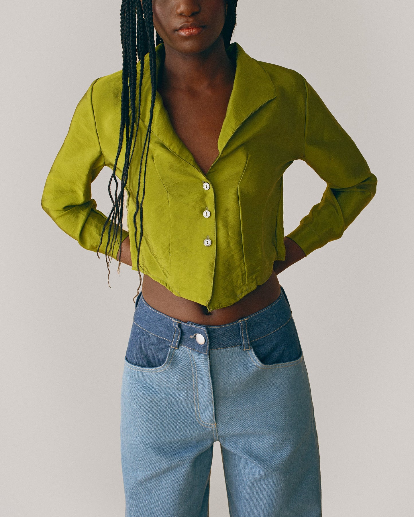 Color Block Trousers