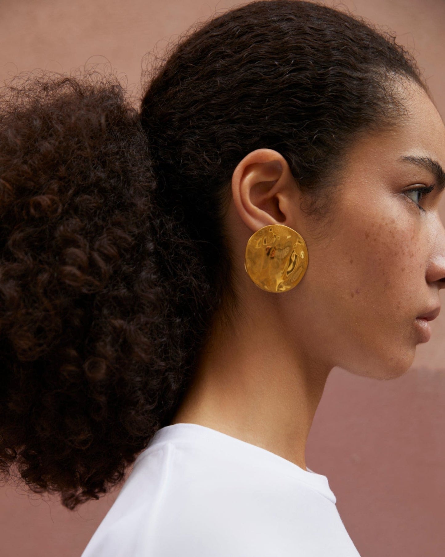 The Disc Earrings - Gold