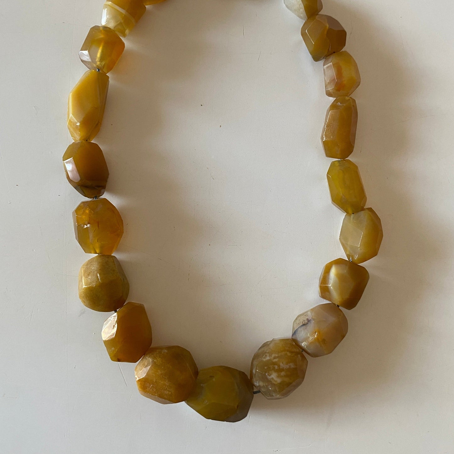 Agatha Carneola Mustard Necklace